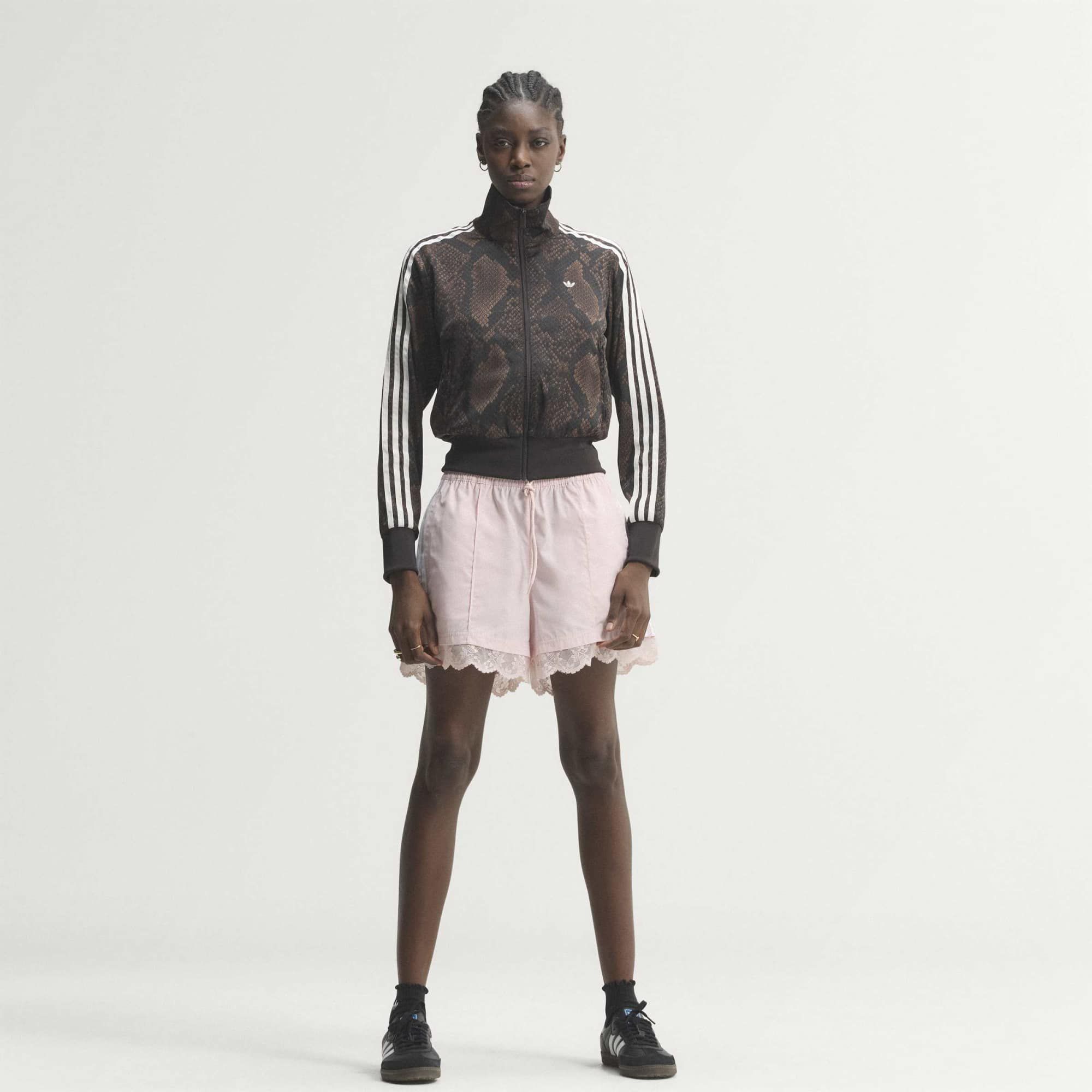 adidas Originals Women's Satin Snake Print Firebird Track Jacket product image