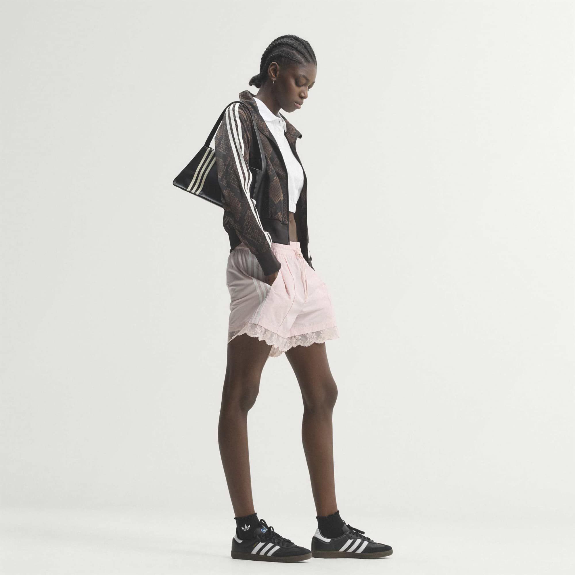 adidas Originals Women's Satin Snake Print Firebird Track Jacket product image