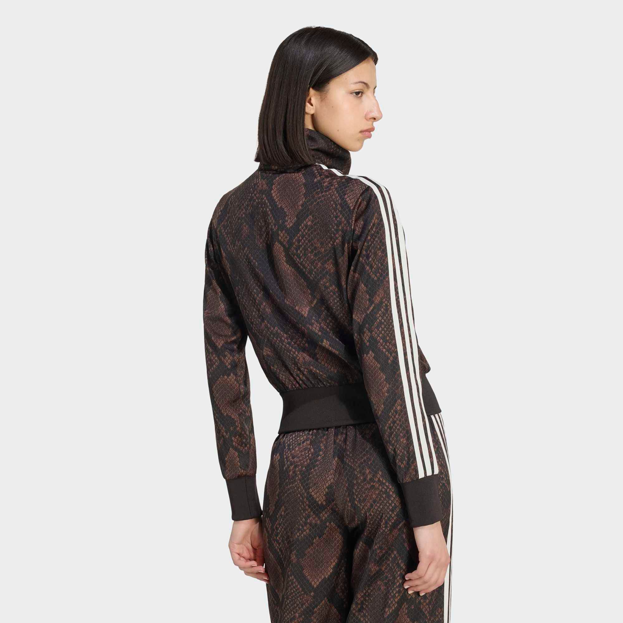 adidas Originals Women's Satin Snake Print Firebird Track Jacket product image