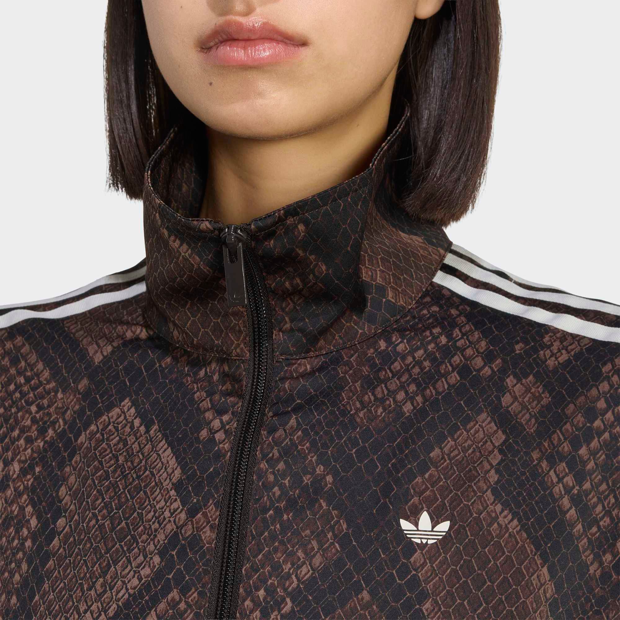 adidas Originals Women's Satin Snake Print Firebird Track Jacket product image