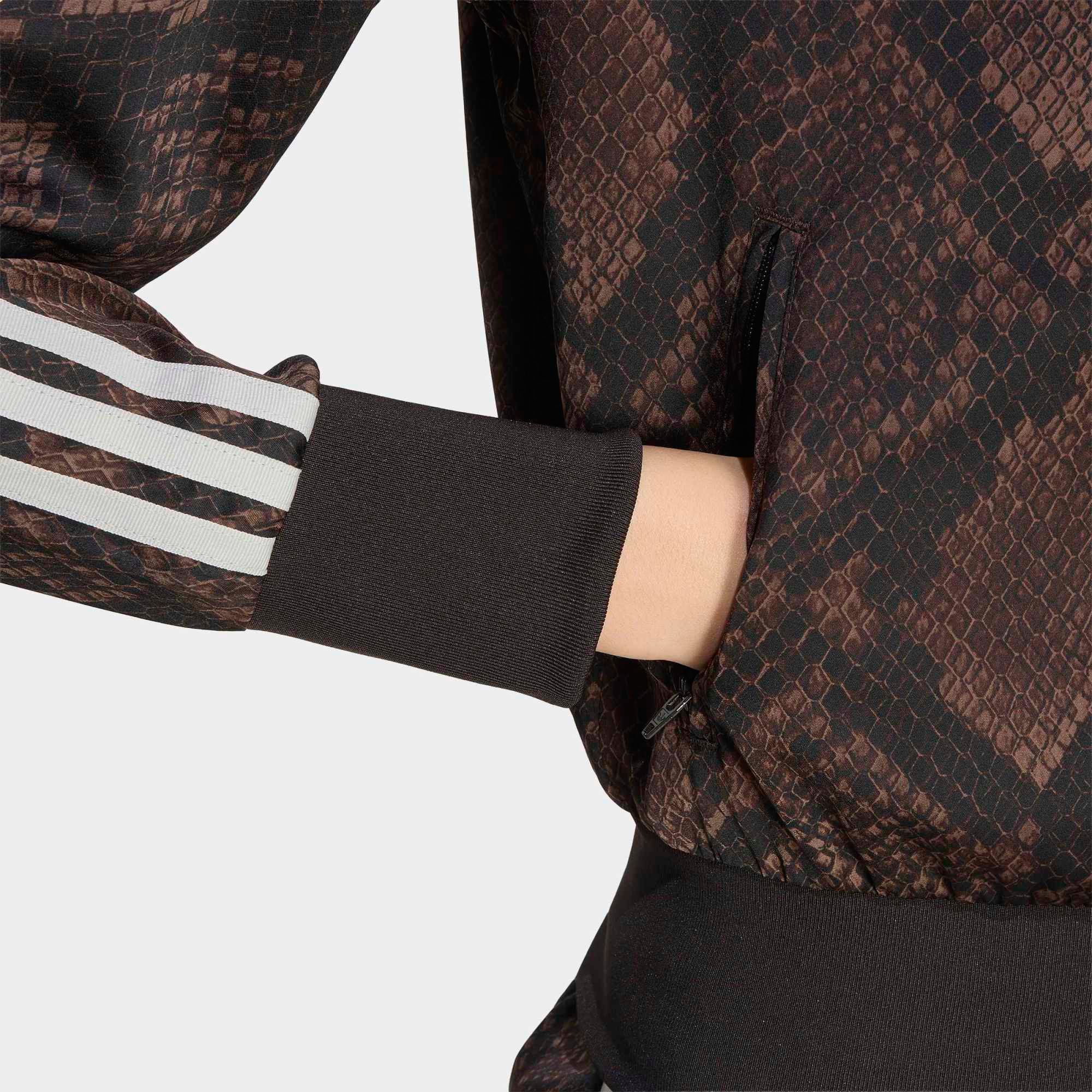 adidas Originals Women's Satin Snake Print Firebird Track Jacket product image