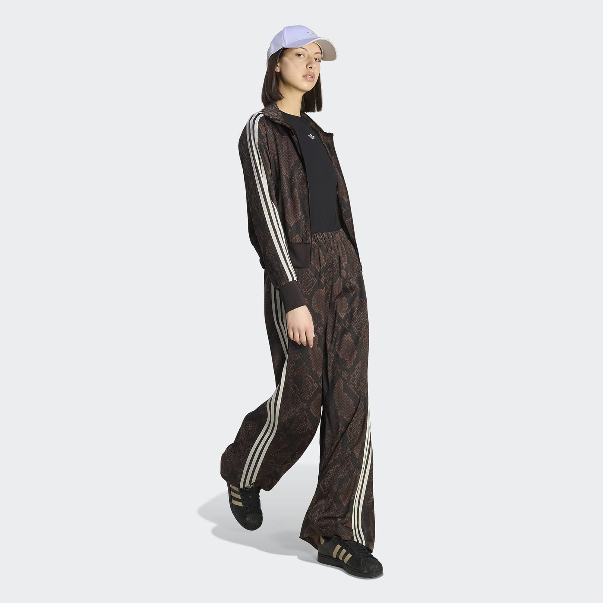adidas Originals Women's Satin Snake Print Firebird Track Jacket product image