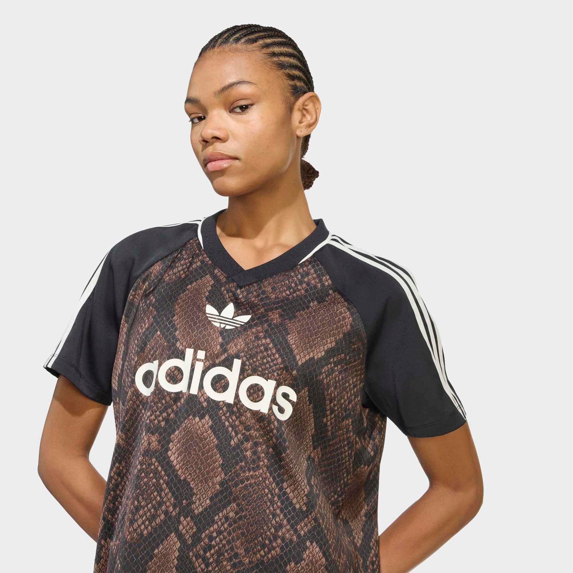 adidas Originals Women's Snake Print Satin Jersey product image