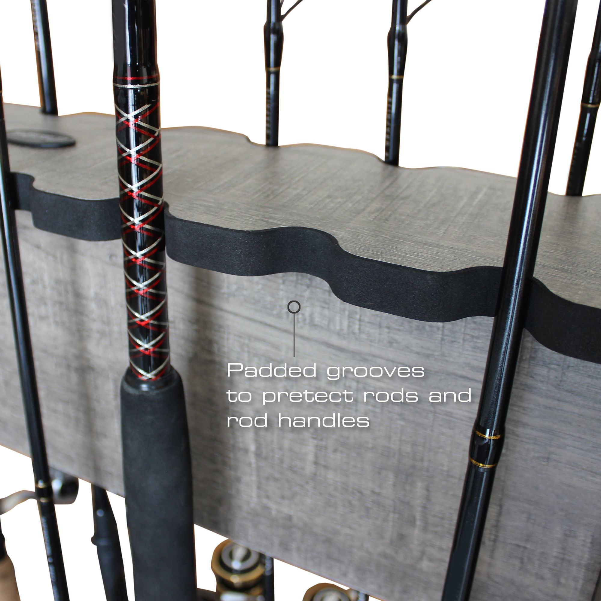 Rush Creek 16 Rolling Double Sided Rod Storage Rack product image