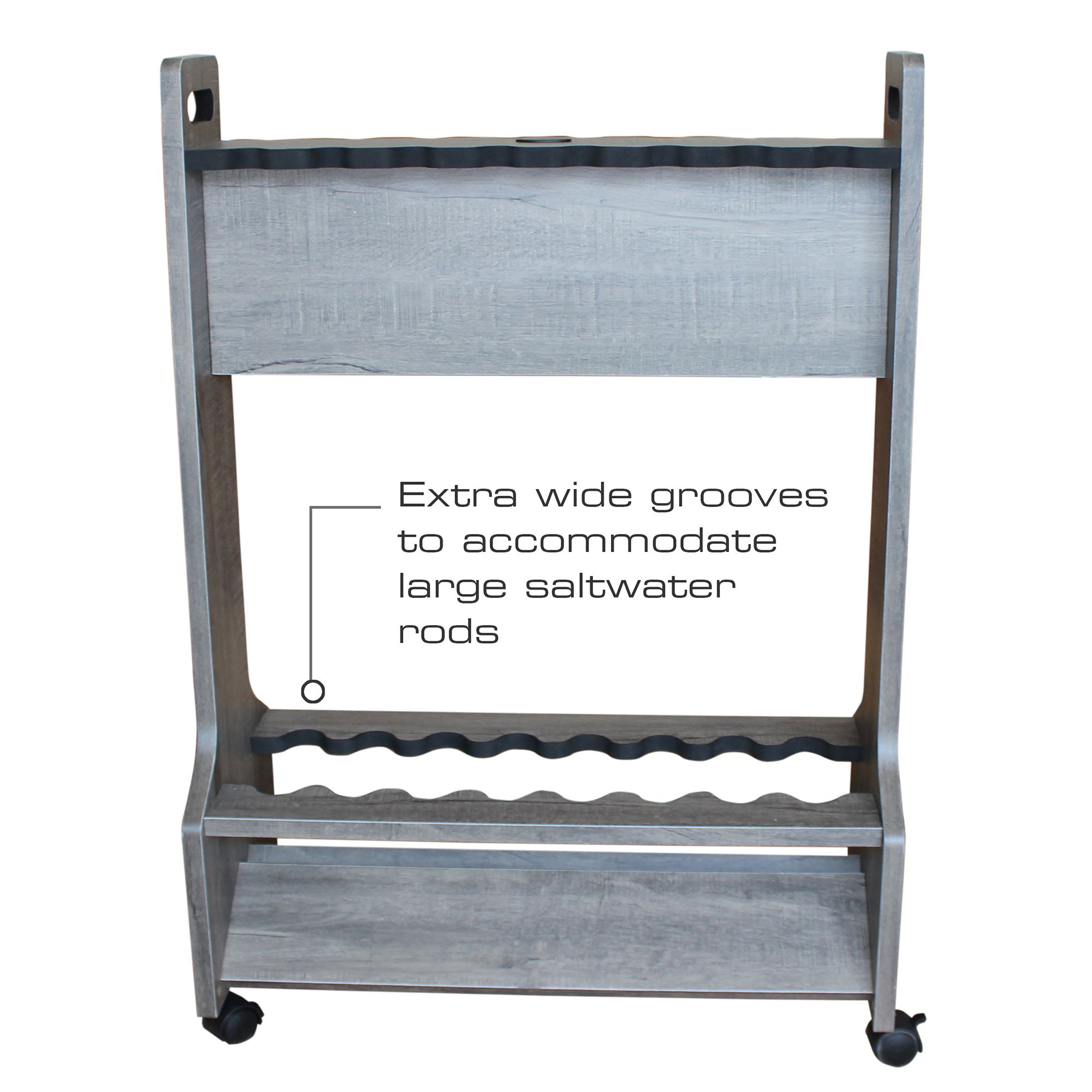 Rush Creek 16 Rolling Double Sided Rod Storage Rack product image