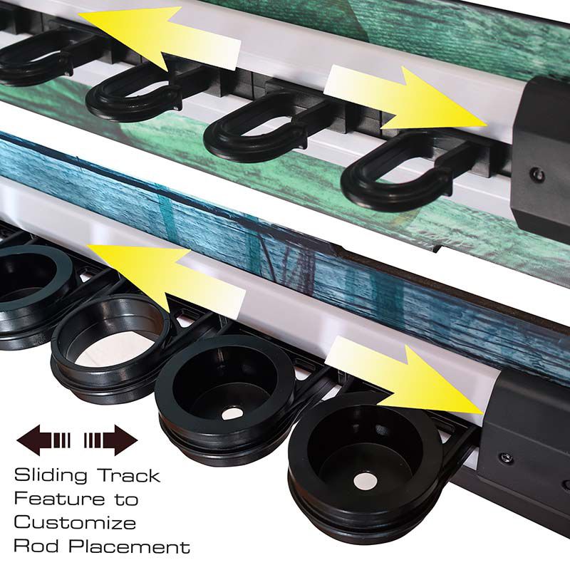 Rush Creek Guy Harvey Bass Fishing Storage Rack 8 Rod Holder product image