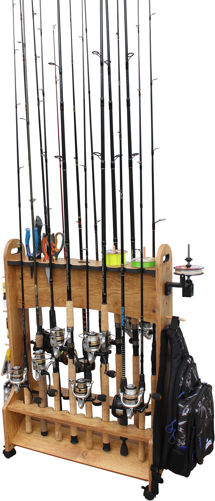 Rush Creek 16 Rolling Double Sided Rod Storage Rack product image