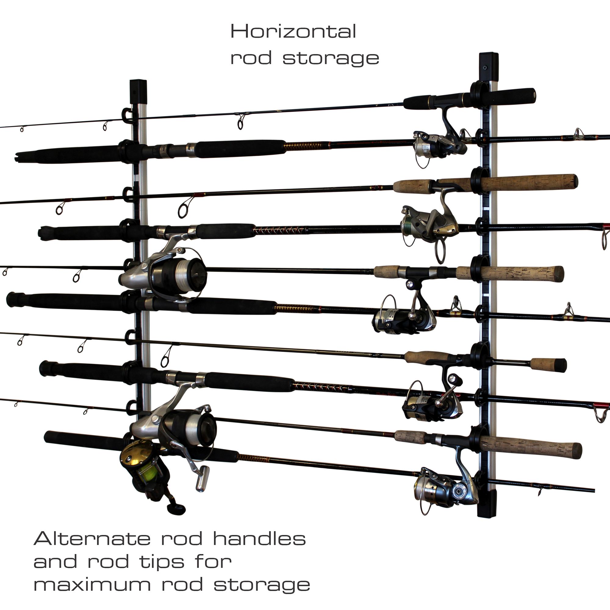 Rush Creek 3-in-1 Aluminum Modular 10 Rod Rack product image
