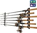 Rush Creek Creations 3-in-1 All-Weather 6 Rod Wall Holder