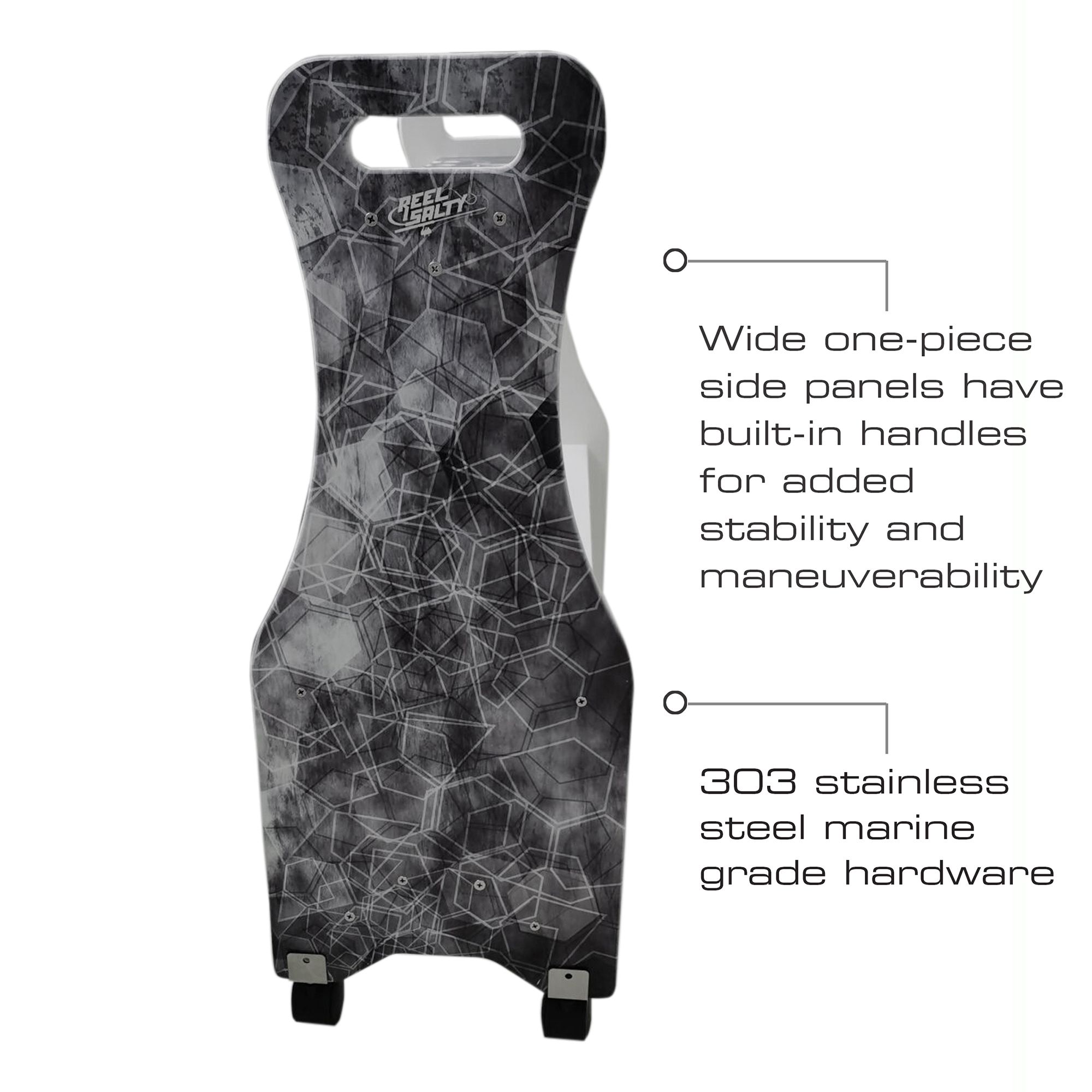 Rush Creek Reel Salty Saltwater 16 Rod Rolling Floor Rack product image