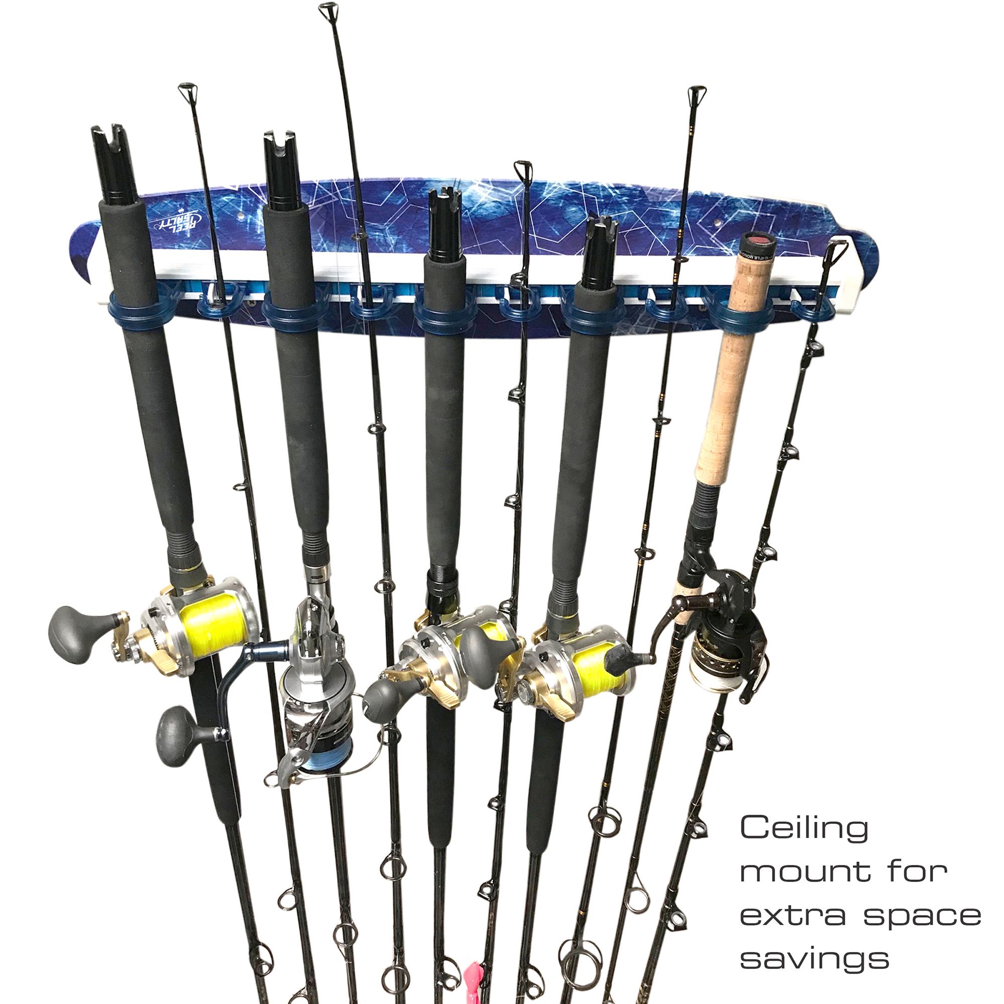 Rush Creek Reel Salty 10 Rod Wall and Ceiling Sliding Rack product image