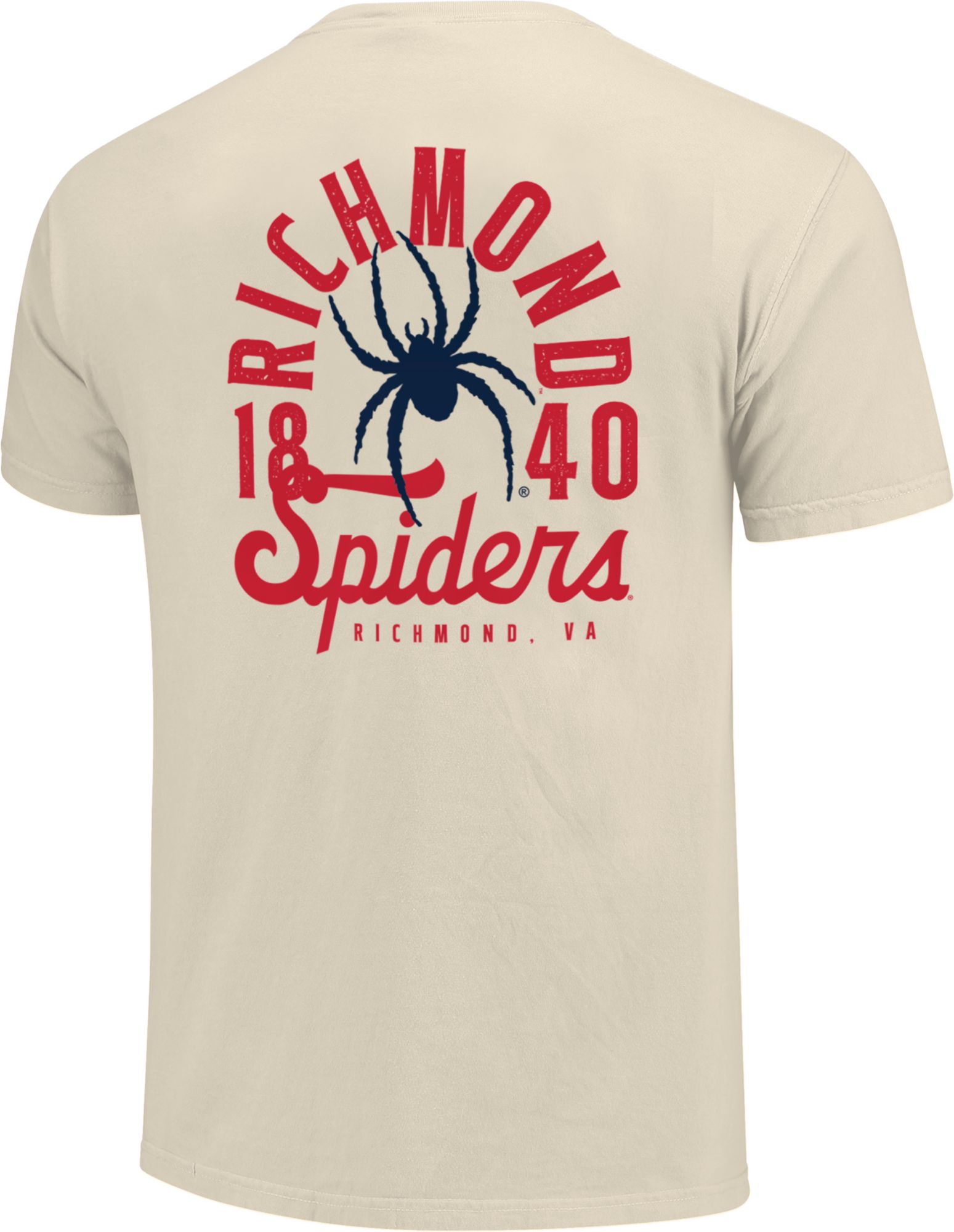 Image One Men's Richmond Spiders Ivory Mascot Overlay T-Shirt product image