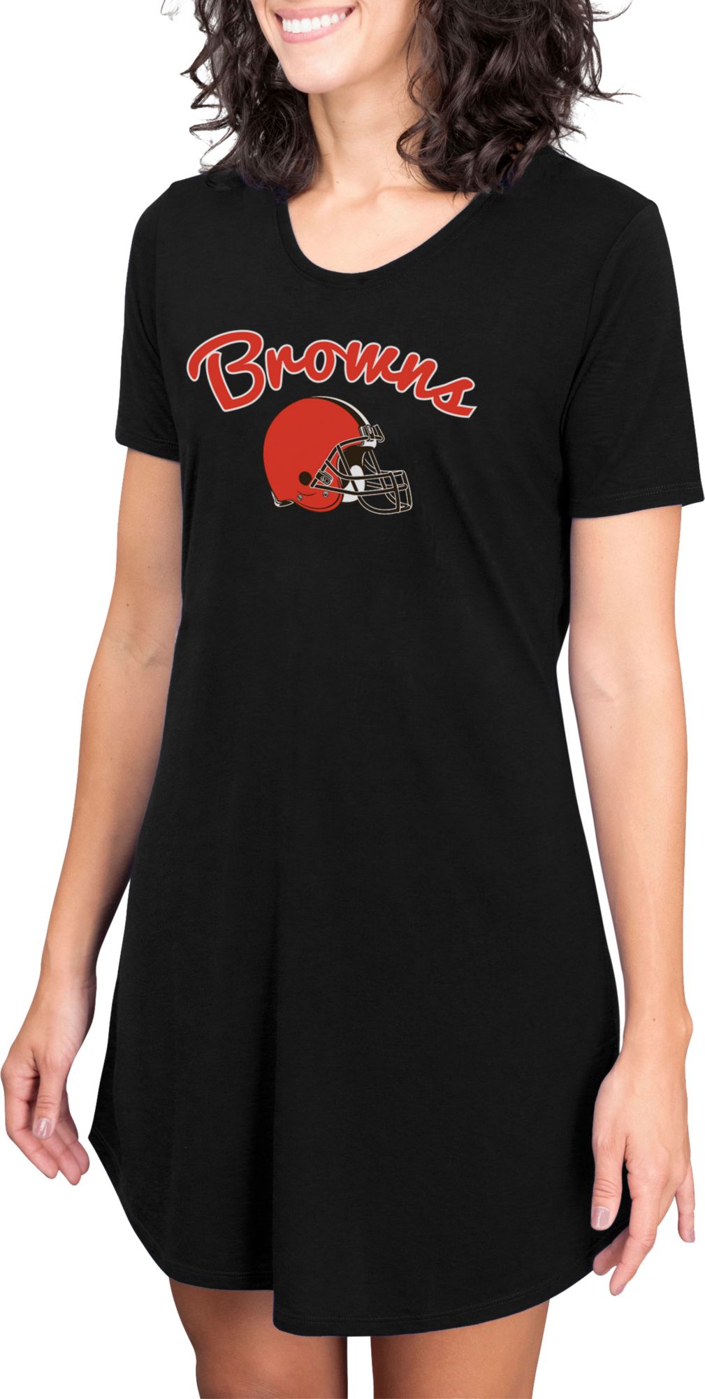 Concepts Sport Women's Cleveland Browns Black Nightshirt product image