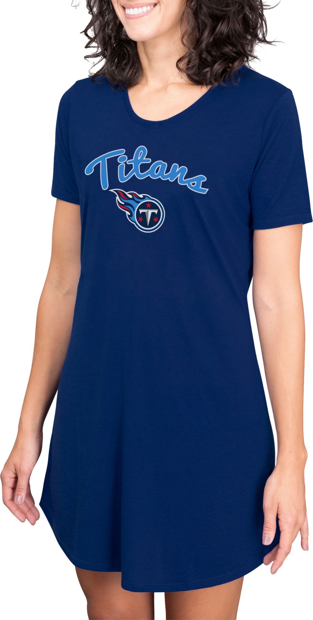 Concepts Sport Women's Tennesee Titans Navy Nightshirt