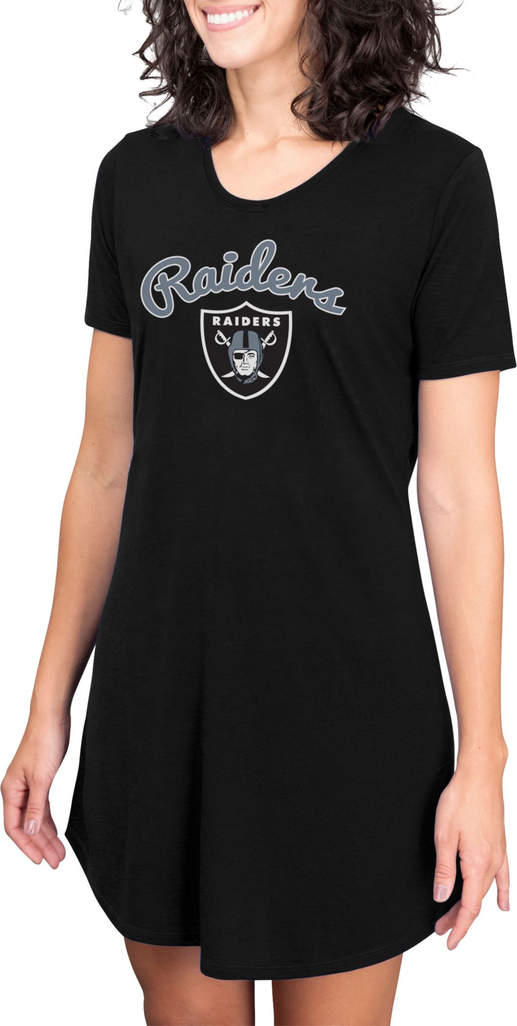 Concepts Sport Women's Las Vegas Raiders Black Nightshirt product image
