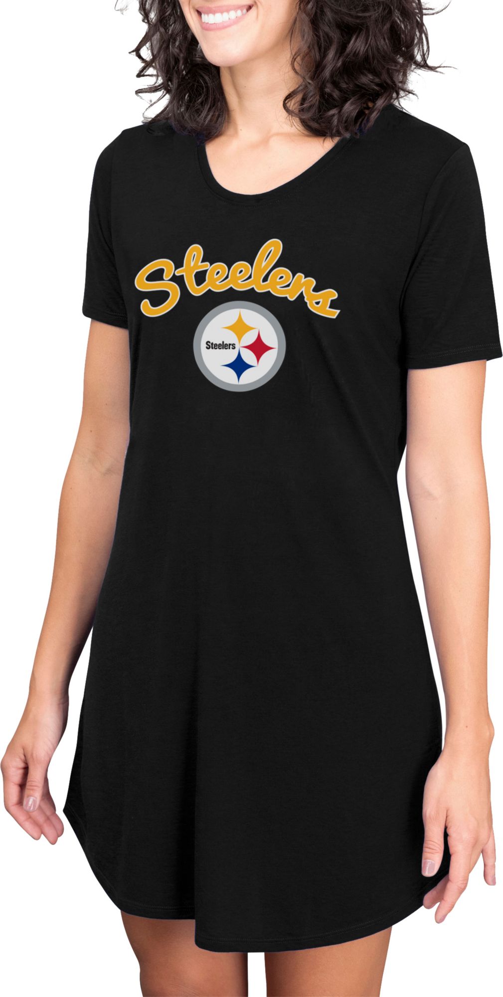 Concepts Sport Women's Pittsburgh Steelers Black Nightshirt product image