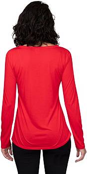 Concepts Sport Women's Calgary Flames Marathon  Knit Long Sleeve T-Shirt product image