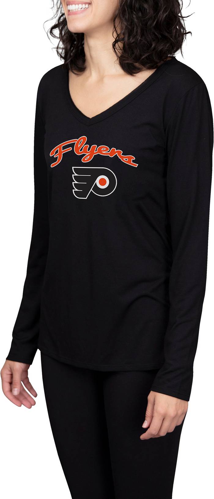 Women's Black Philadelphia Flyers Long Sleeve T-Shirt Size: Small