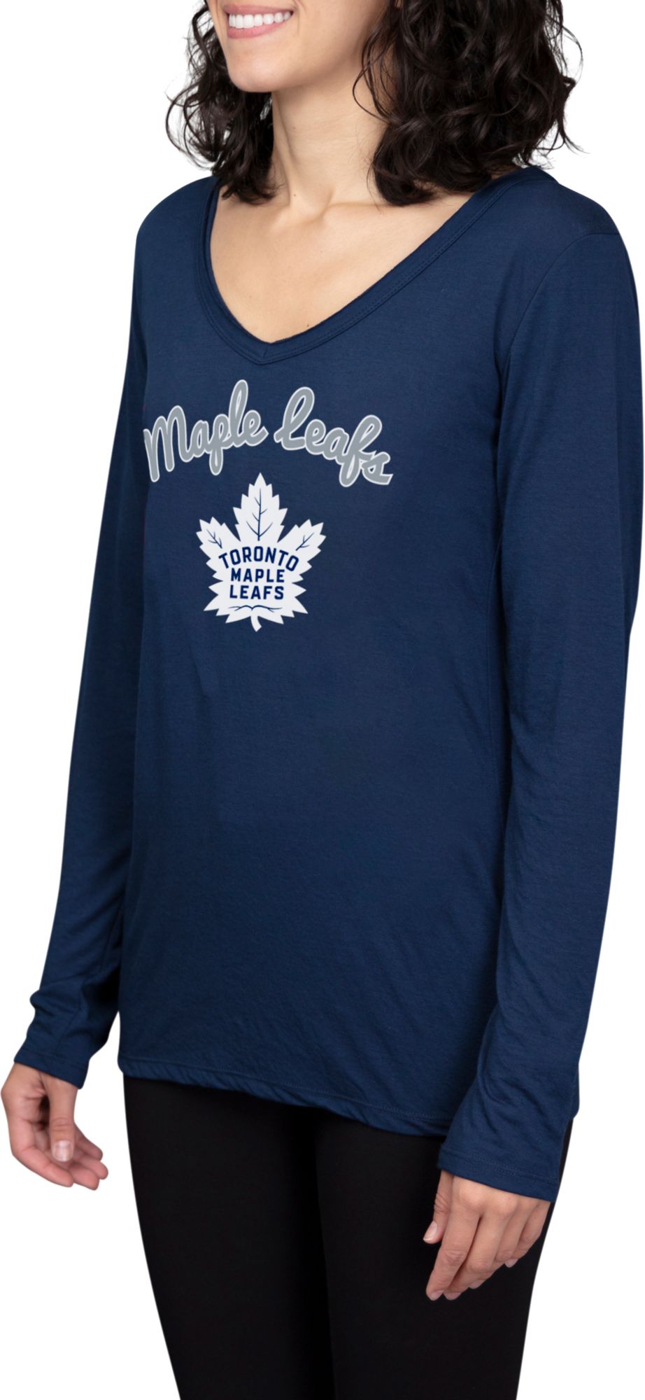 Concepts Sport Women's Toronto Maple Leafs Marathon  Knit Long Sleeve T-Shirt