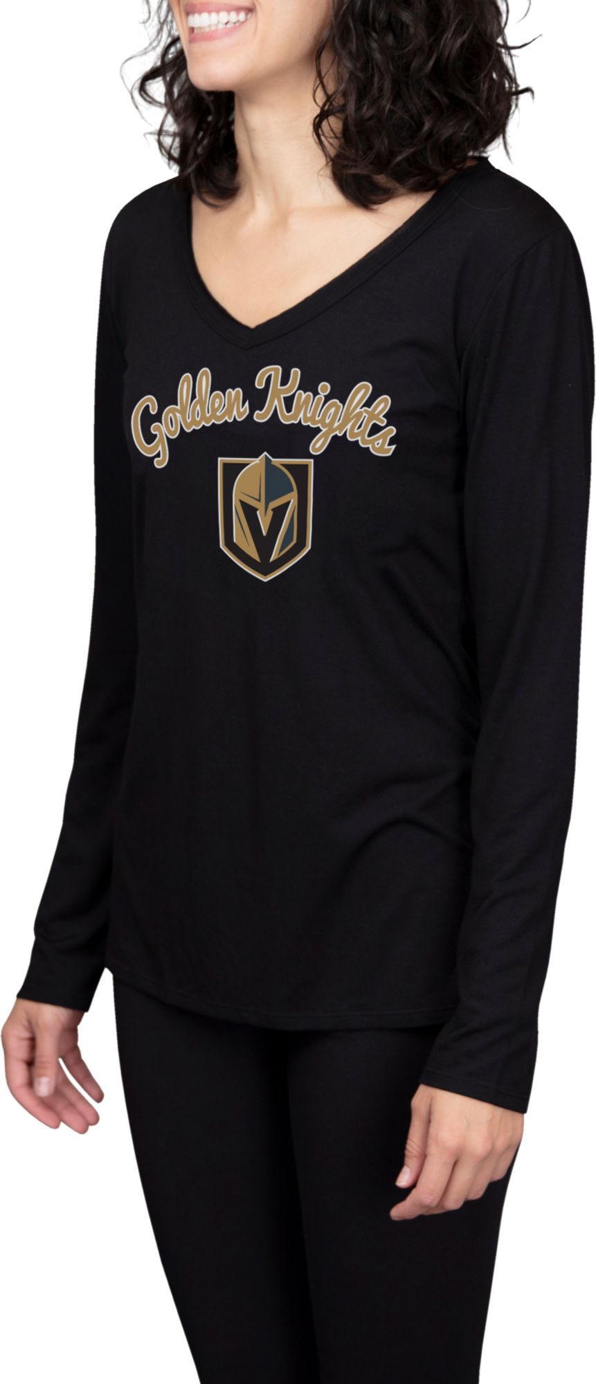 Concepts Sport Women's Vegas Golden Knights Marathon  Knit Long Sleeve T-Shirt product image