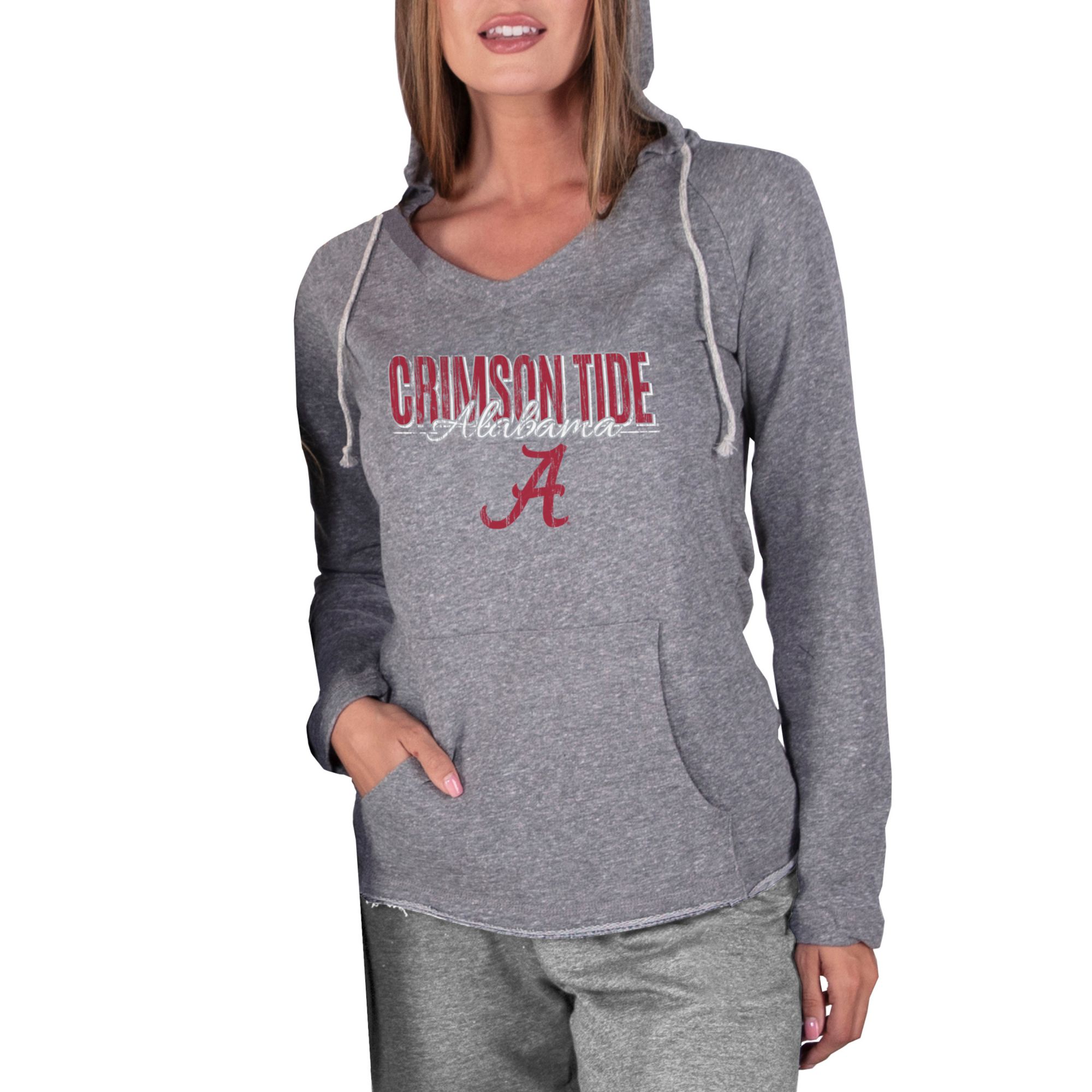 Concepts Sport Women's Alabama Crimson Tide Mainstream Grey Terry Pullover Hoodie product image