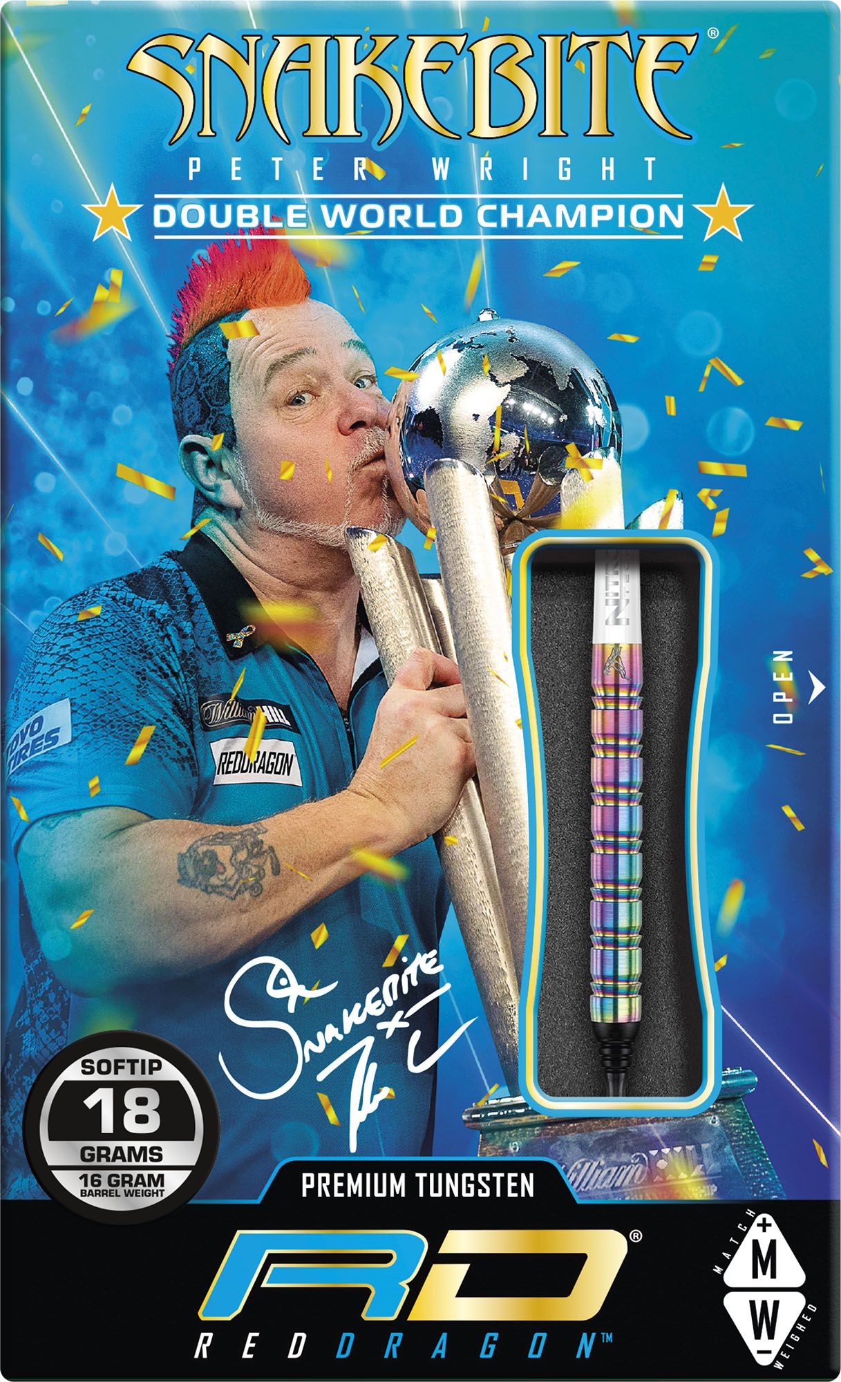 Nodor Peter Wright Snakebite 1: 18g Darts product image