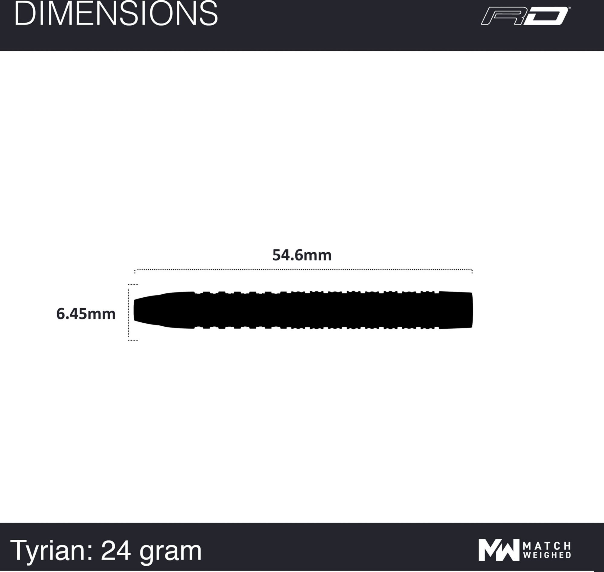 Nodor Tyrian Purple Tungsten 24g Darts product image