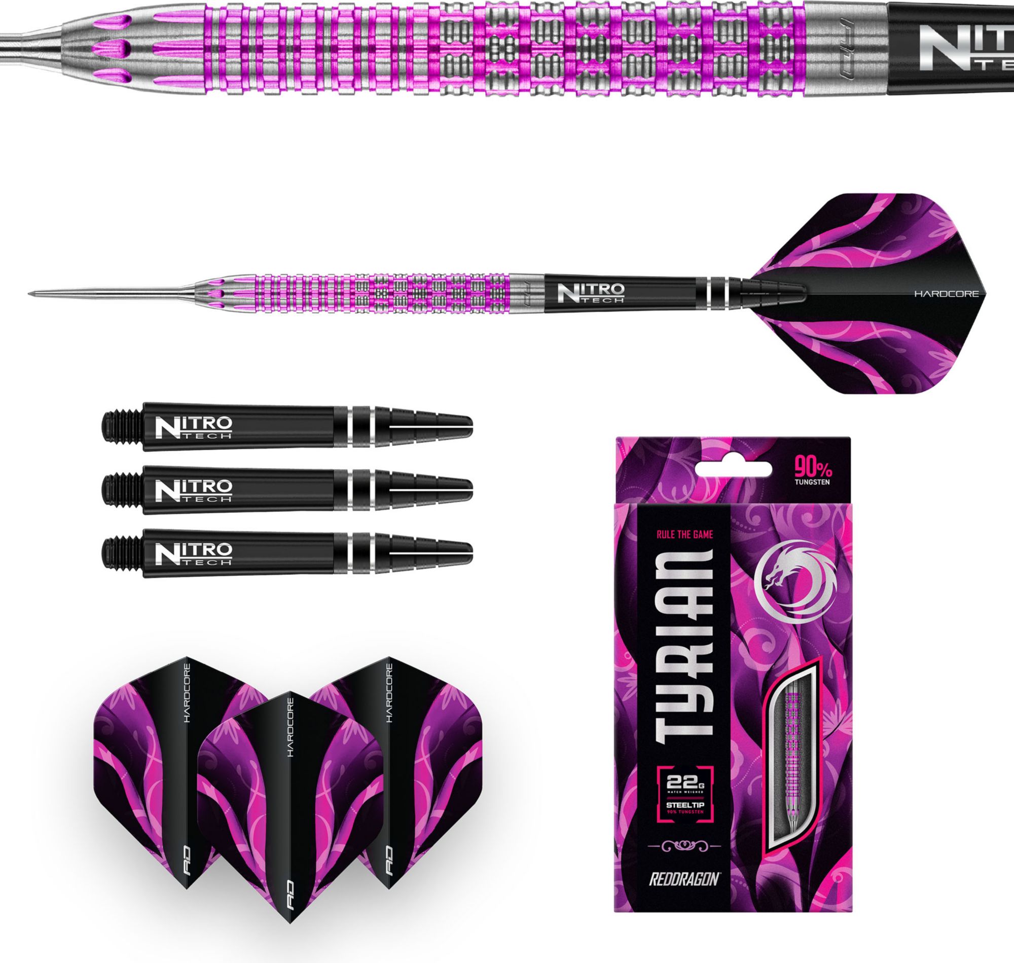 Nodor Tyrian Purple Tungsten 22g Darts product image