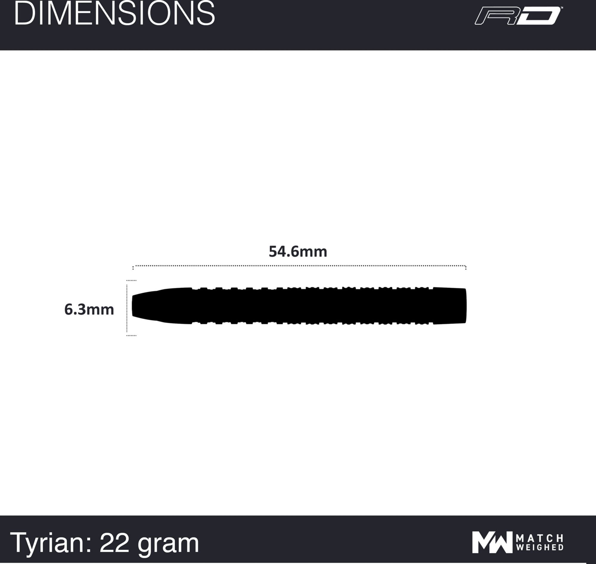 Nodor Tyrian Purple Tungsten 22g Darts product image