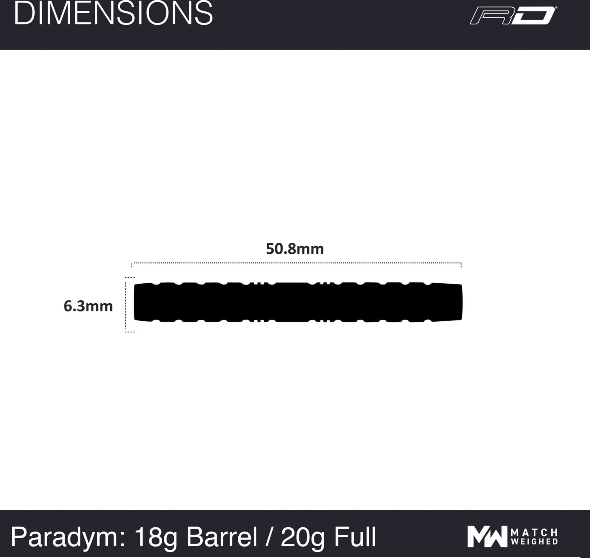 Nodor Paradym Torpedo Tungsten 20g Darts product image