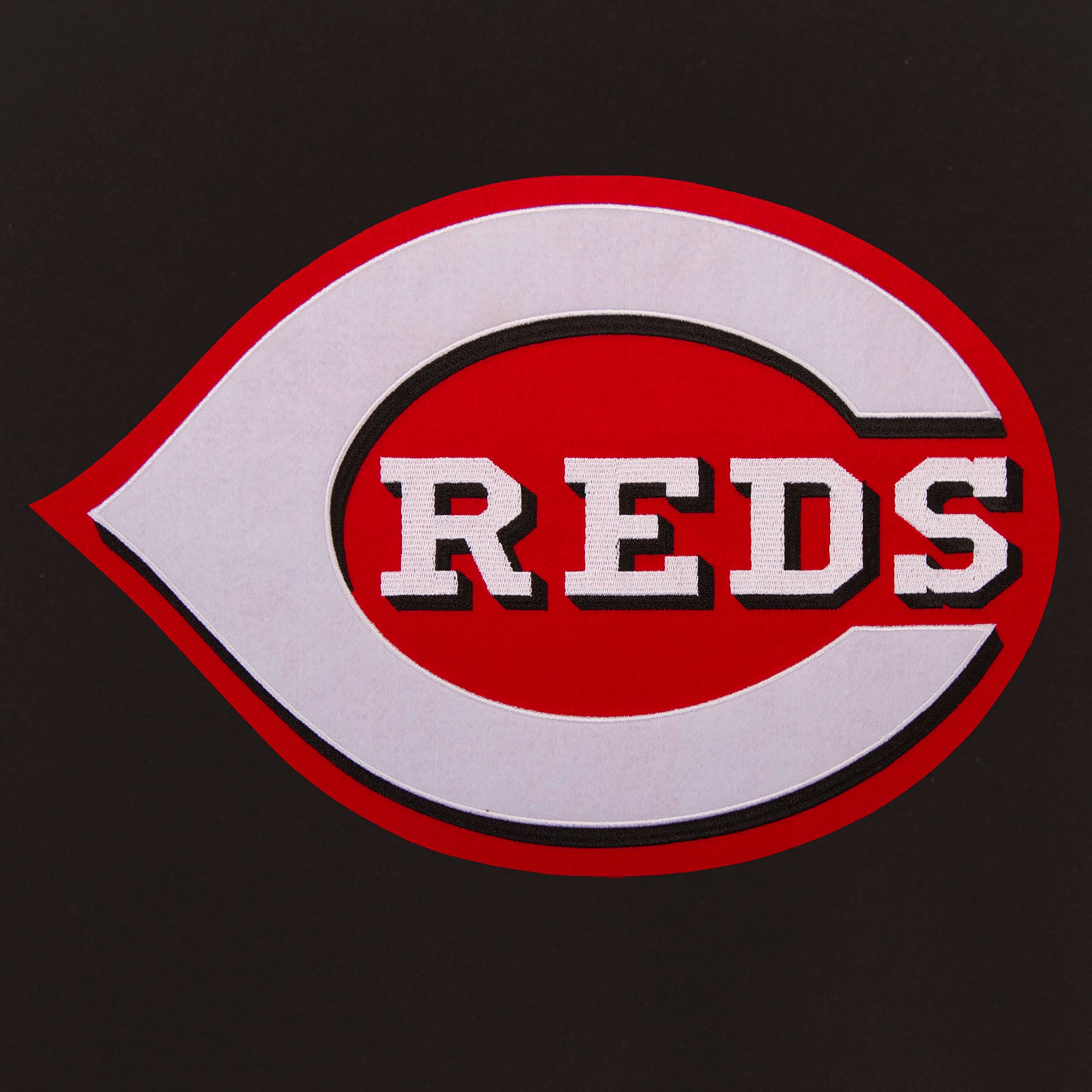 JH Design Men's Cincinnati Reds Black Reversible  Varsity Jacket product image