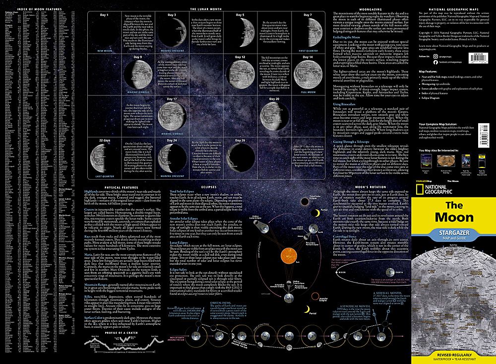 National Geographic Moon Stargazer Map product image