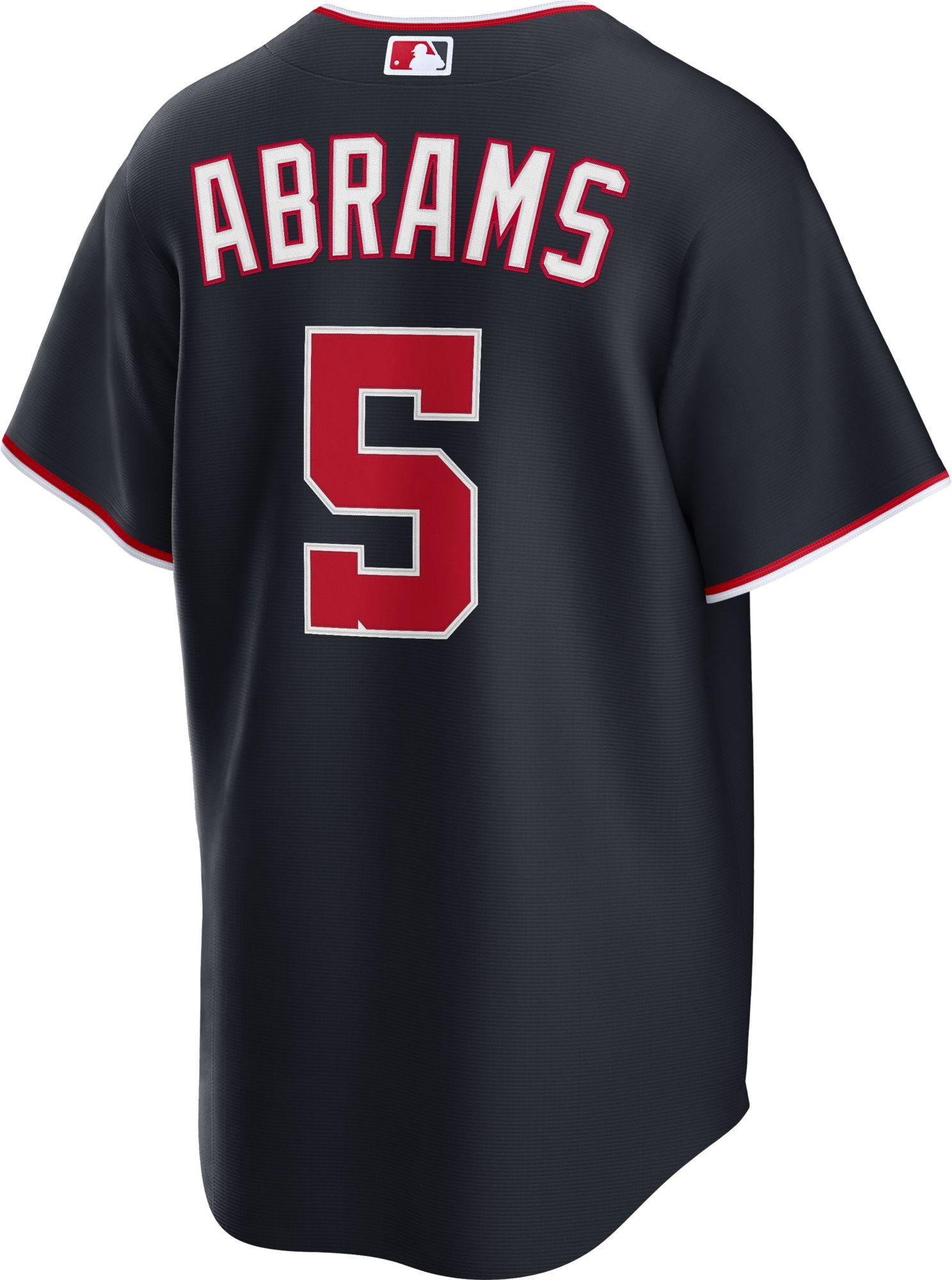 Nike Men's Washington Nationals CJ Abrams #5 Navy Replica Jersey product image