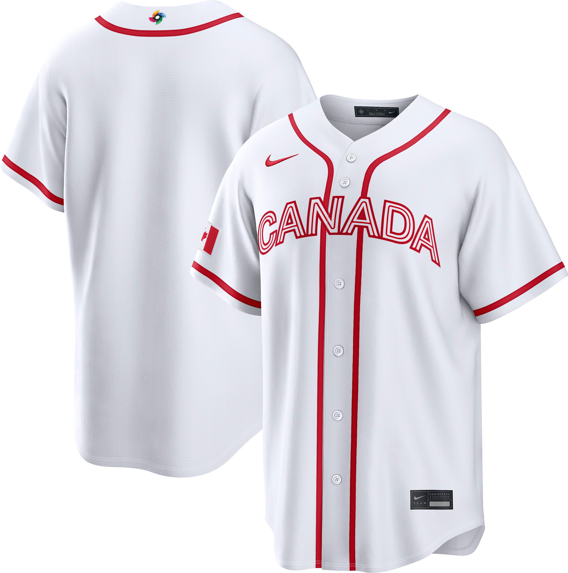 Nike Men's World Baseball Classic 2026 Canada White Blank Stadium Home Jersey product image
