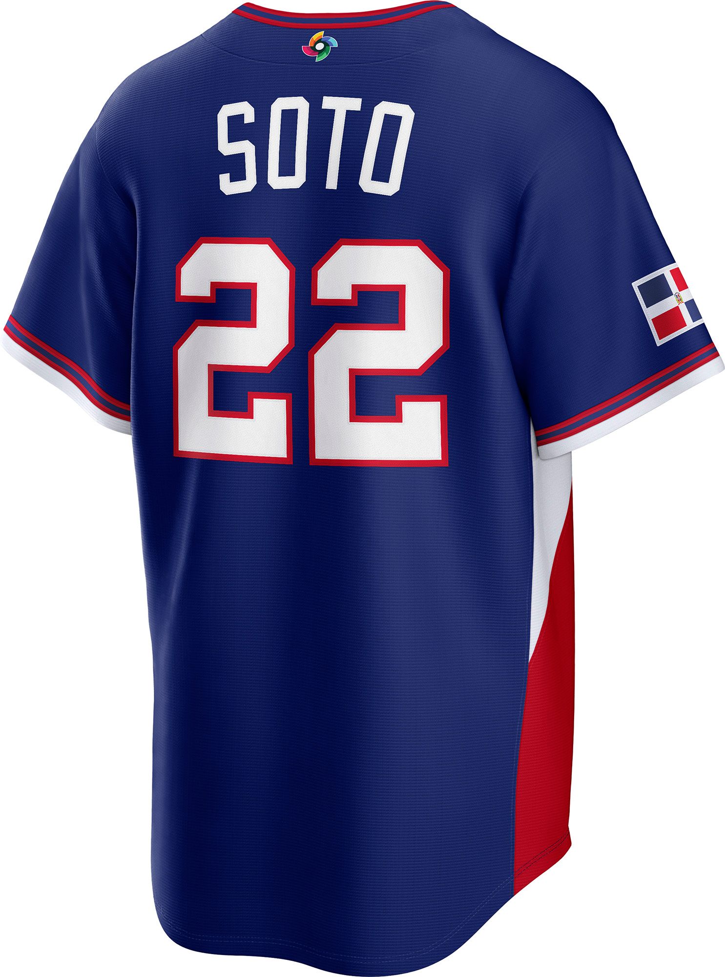 Nike Men's World Baseball Classic 2026 Dominican Republic Royal Juan Soto #22 Stadium Road Jersey product image