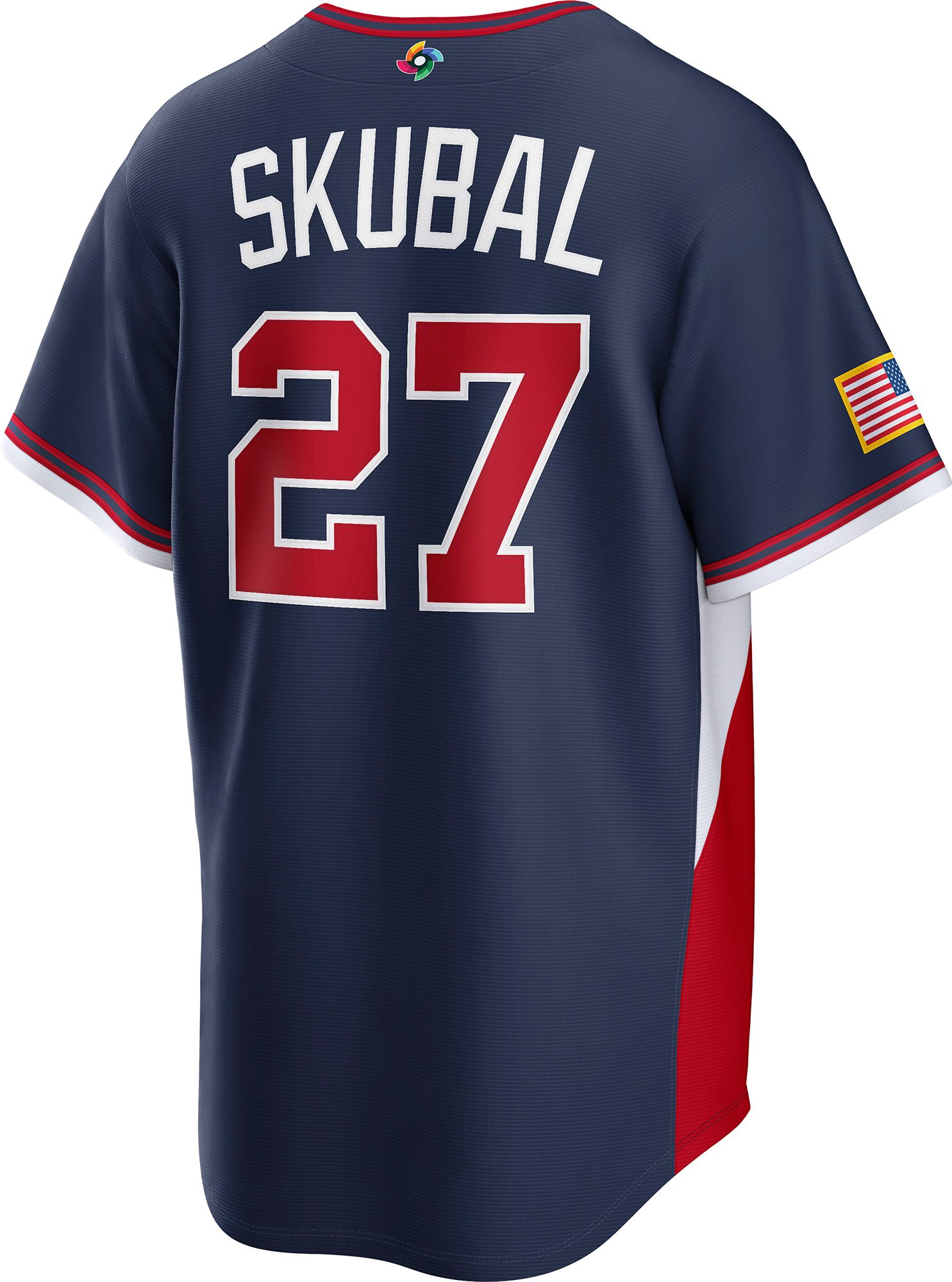 Nike Men's World Baseball Classic 2026 USA Navy Tarik Skubal #27 Stadium Road Jersey product image