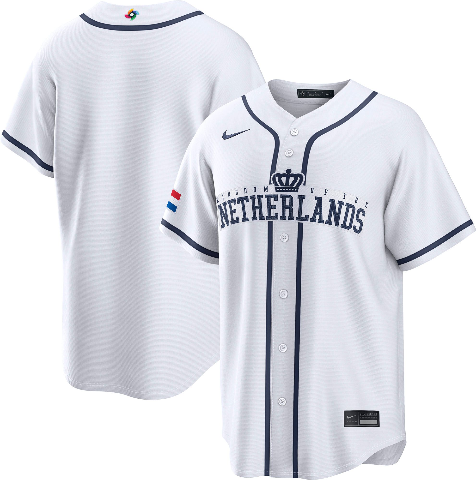 Nike Men's World Baseball Classic 2026 The Netherlands White Blank Stadium Home Jersey product image