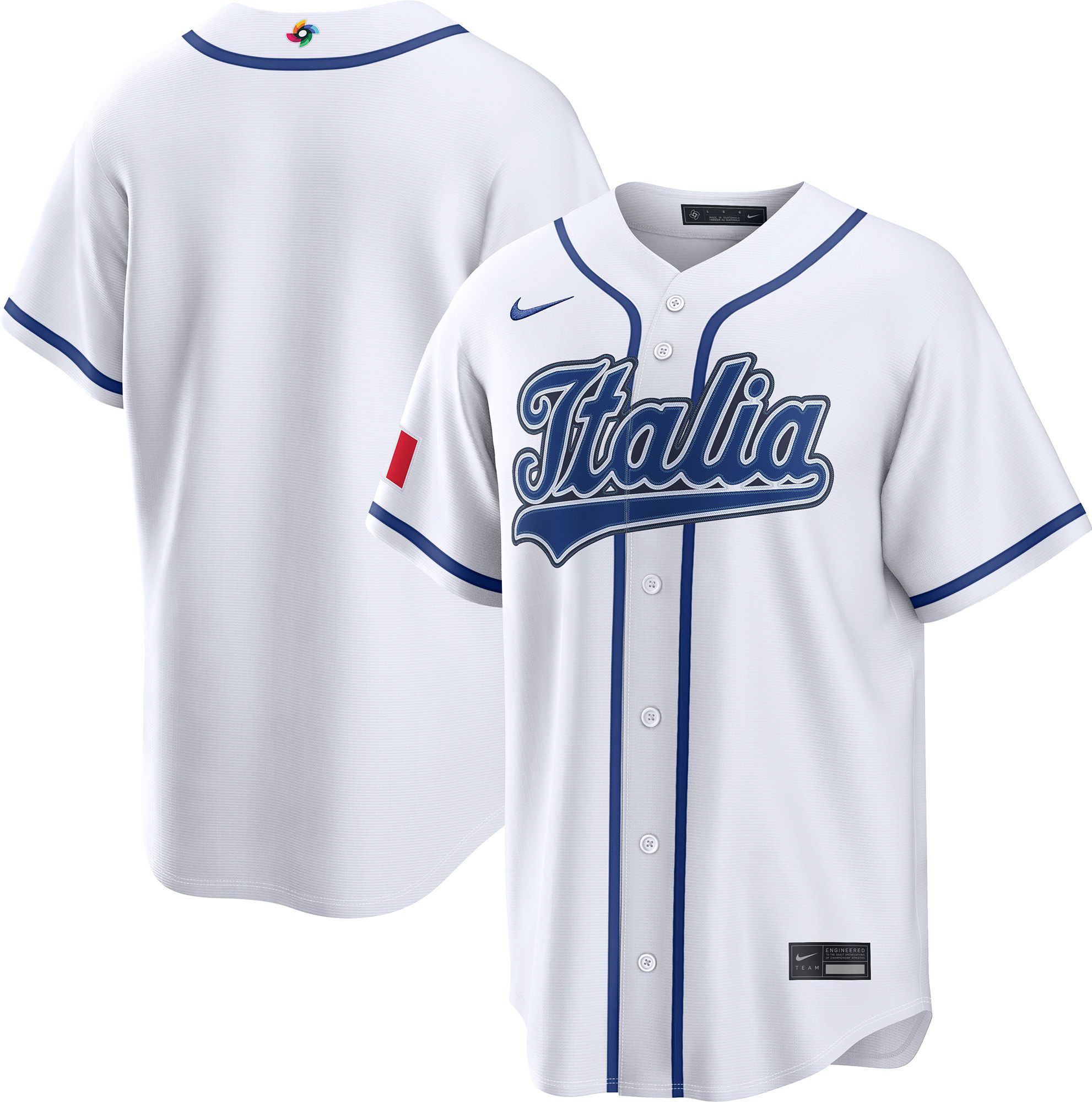 Nike Men's World Baseball Classic 2026 Italy White Blank Stadium Home Jersey product image