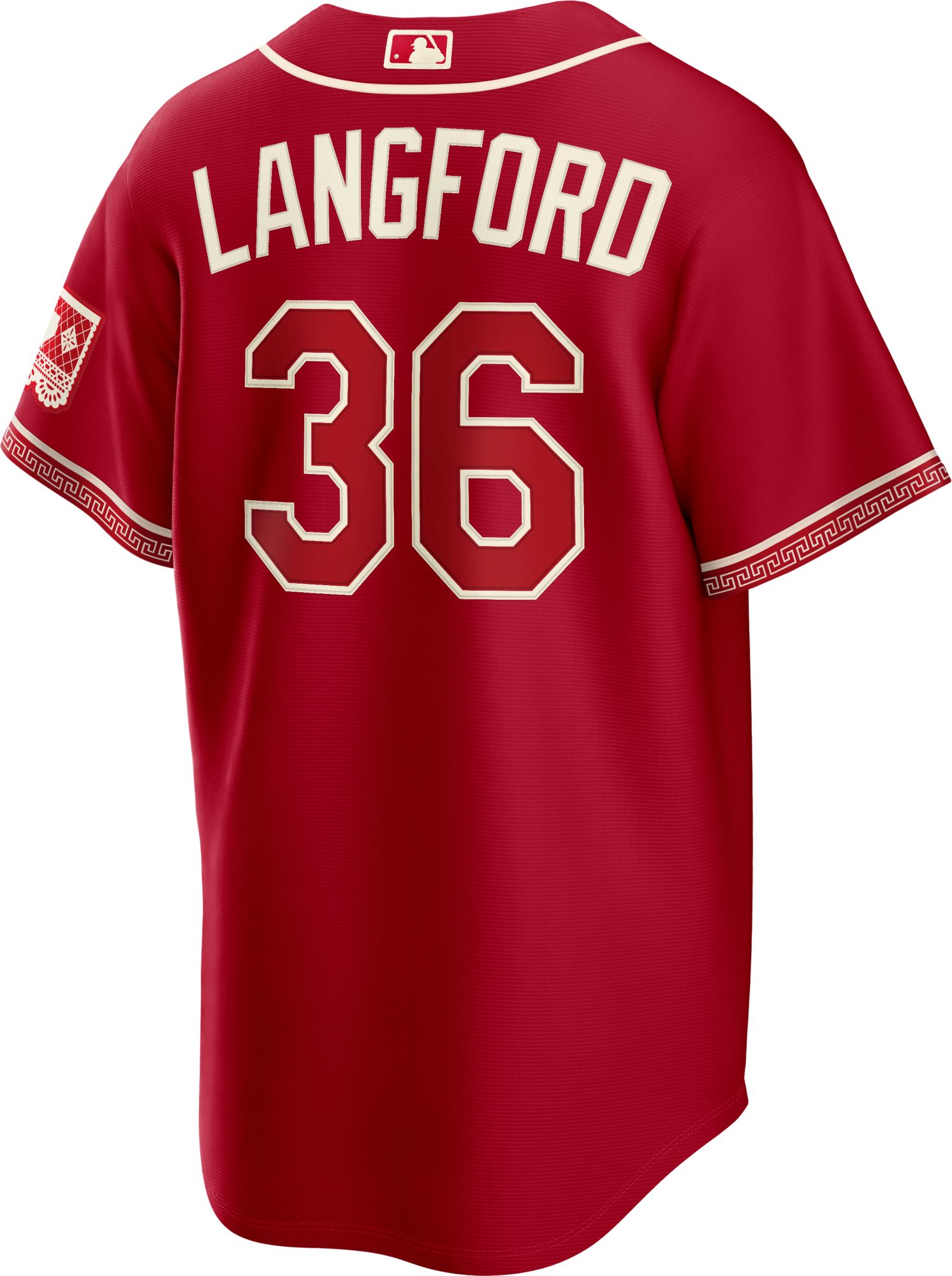 Nike Men's Texas Rangers Wyatt Langford #36 2026 City Connect Stadium Jersey product image