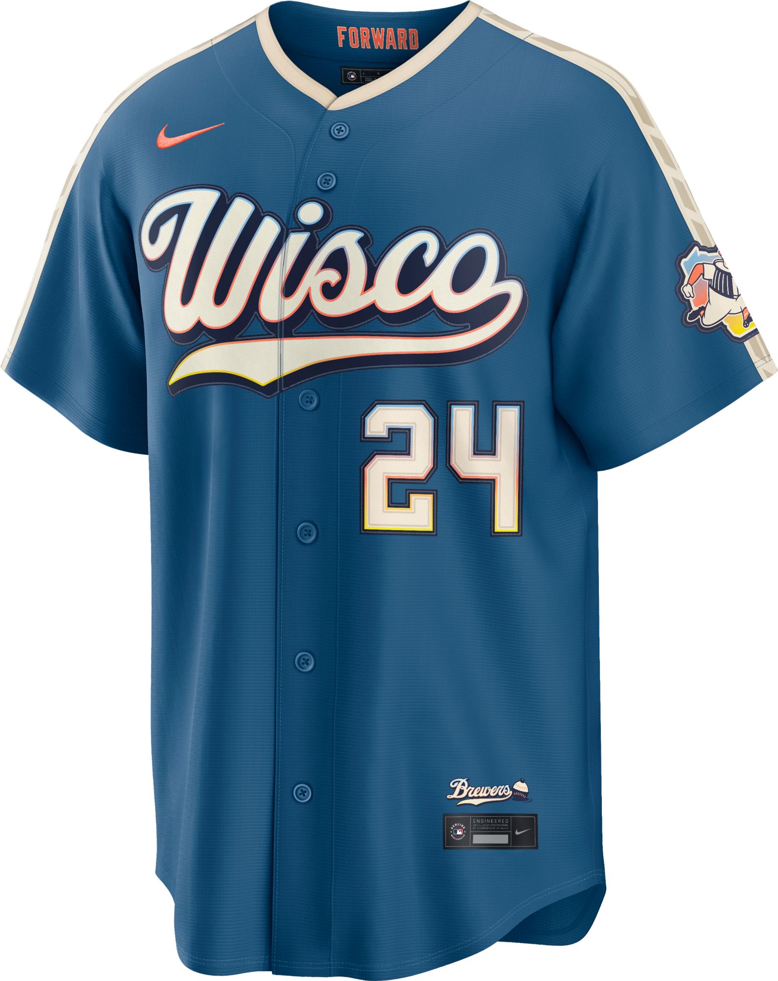 Nike Men's Milwaukee Brewers William Contreras #24 2026 City Connect Stadium Jersey product image
