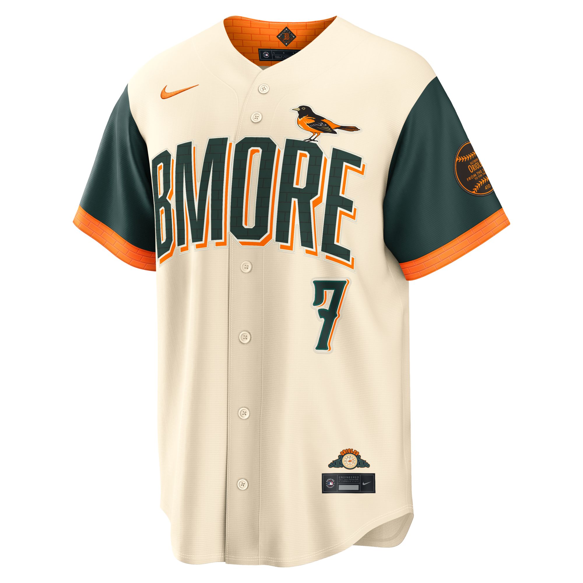 Nike Men's Baltimore Orioles Jackson Holliday #7 2026 City Connect Stadium Jersey product image