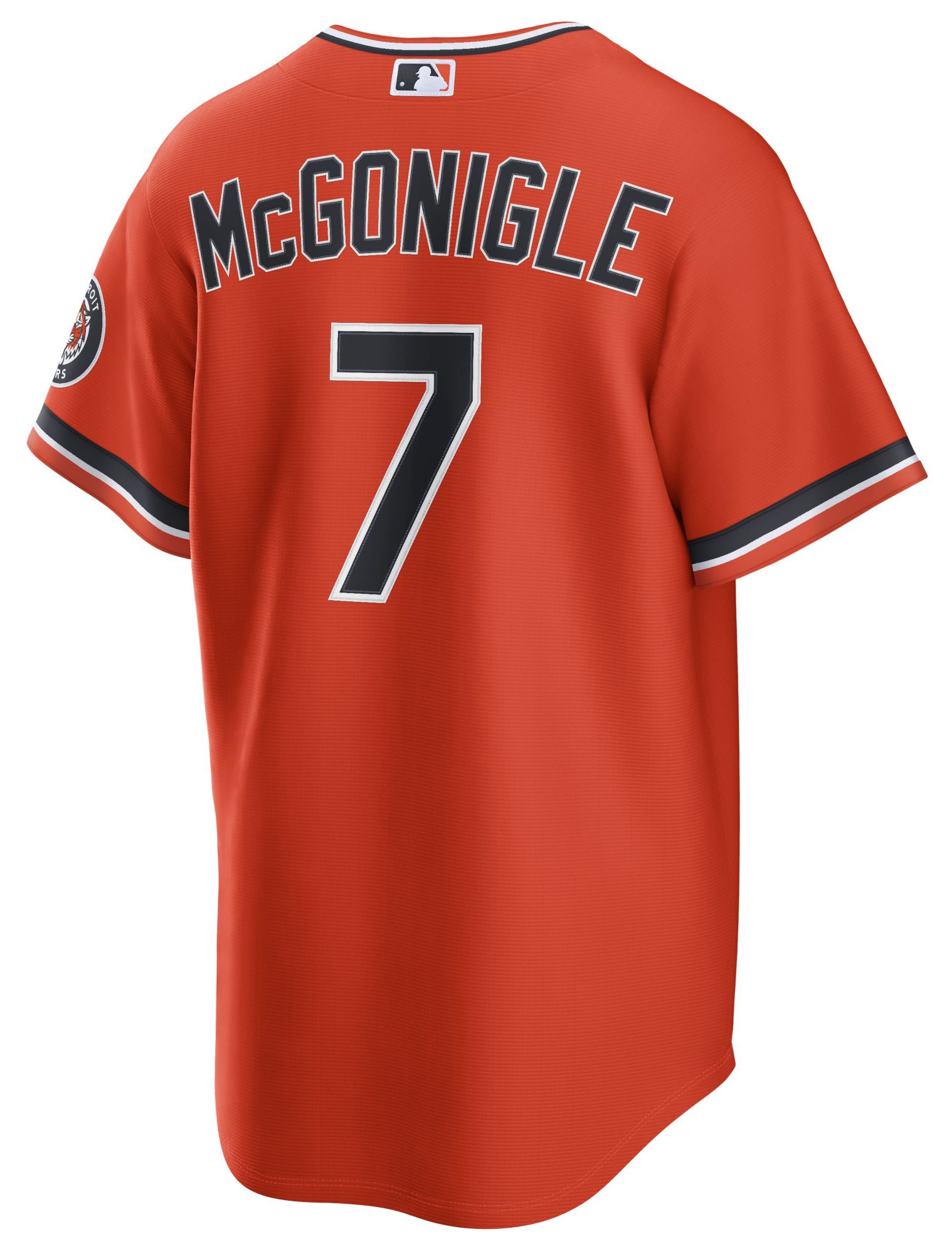 Nike Men's Detroit Tigers Orange Kevin McGonigle #7 Alternate