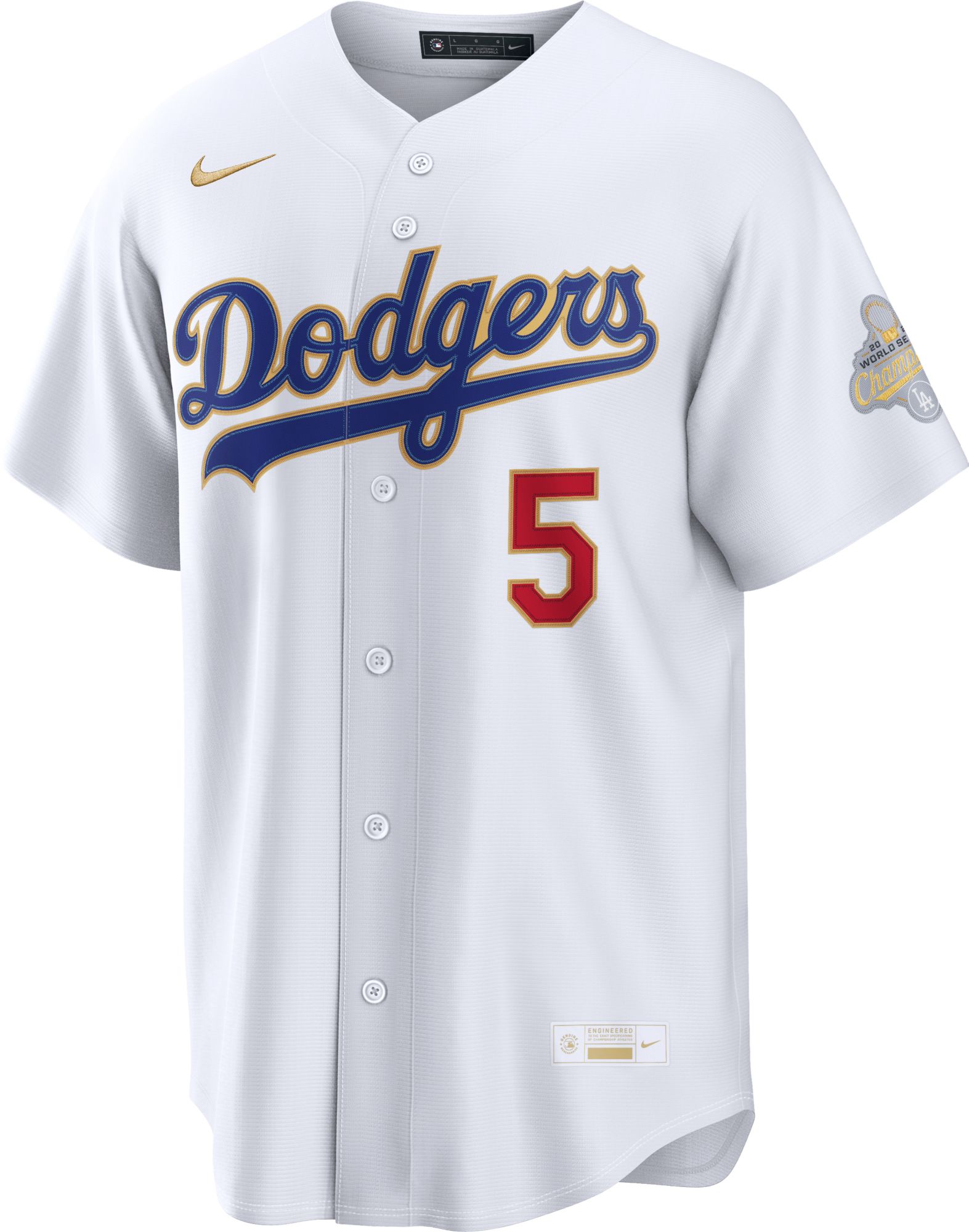 Nike Men's Los Angeles Dodgers Freddie Freeman #5 2026 Gold Collection Jersey product image