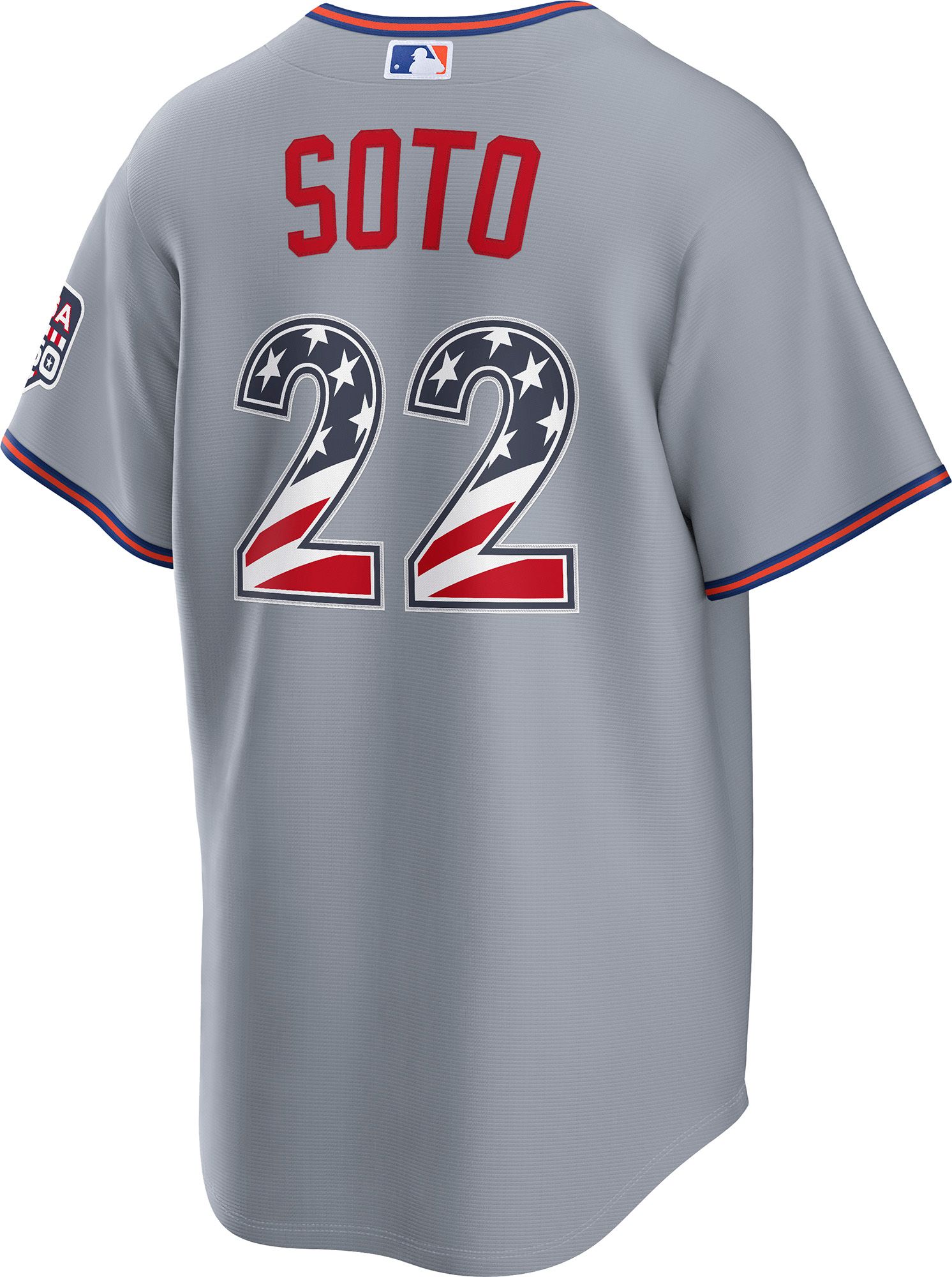 Nike Men's New York Mets Juan Soto #22 4th of July Road Replica Jersey product image
