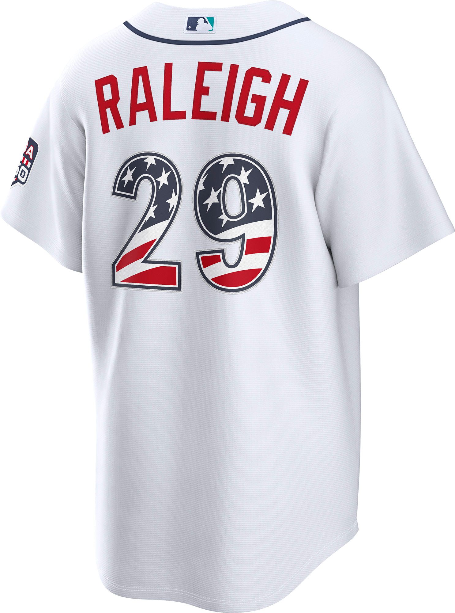 Nike Men's Seattle Mariners Cal Raleigh #29 4th of July Home