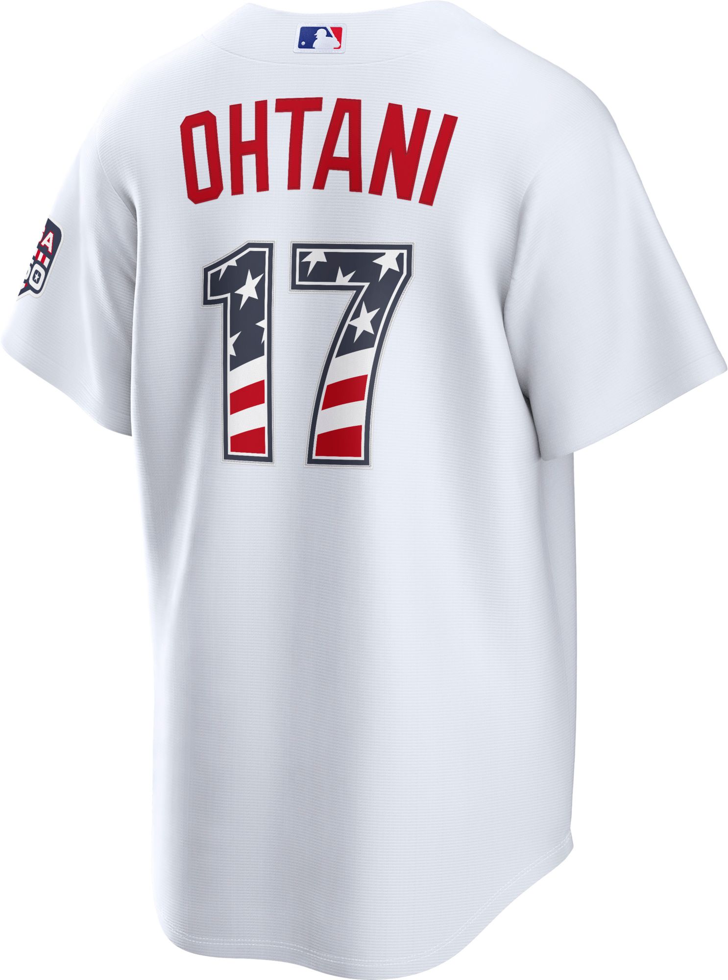 Nike Men's Los Angeles Dodgers Shohei Ohtani #17 4th of July Home Replica Jersey product image