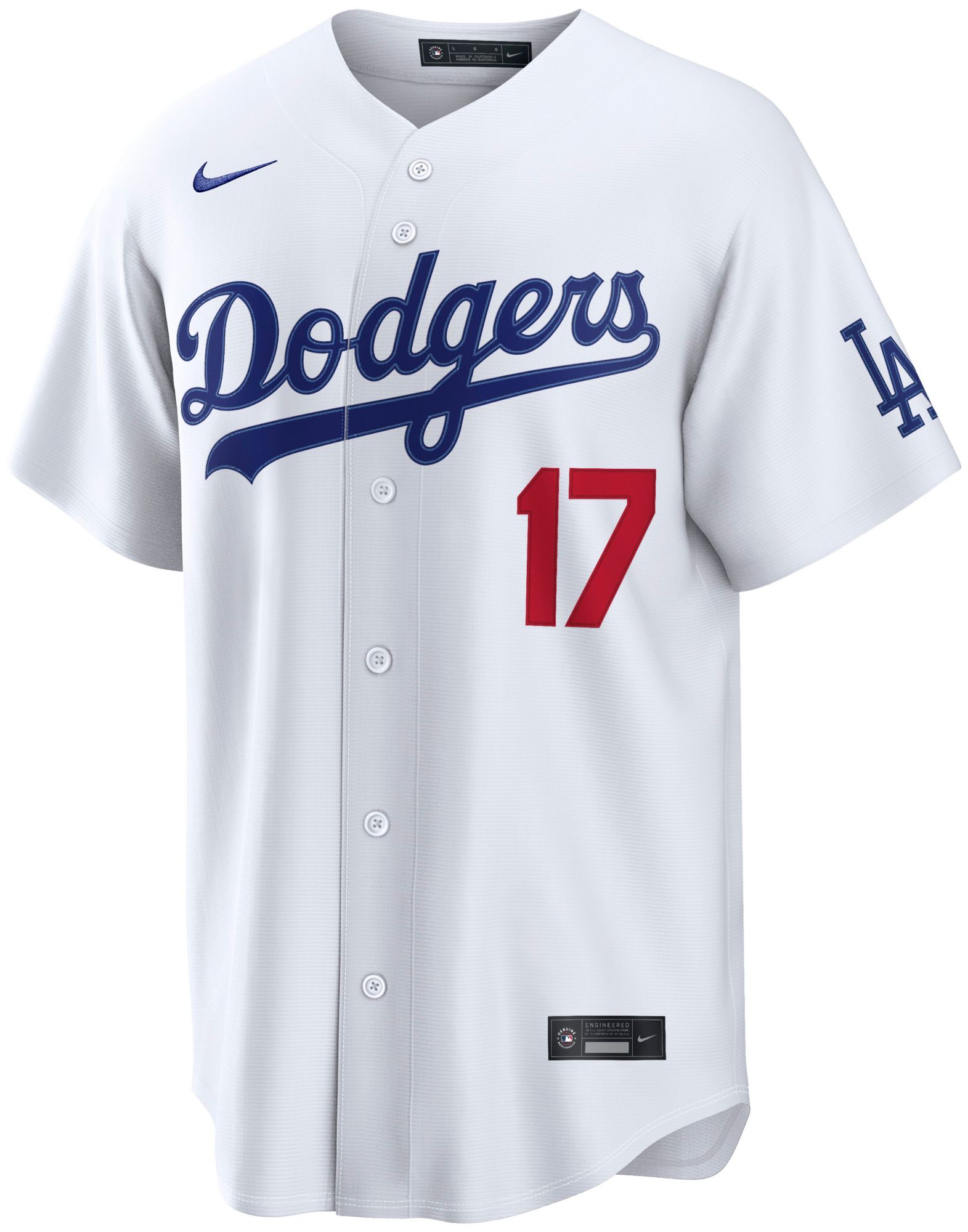 Nike Men's Los Angeles Dodgers Shohei Ohtani #17 White Home Stadium Jersey product image