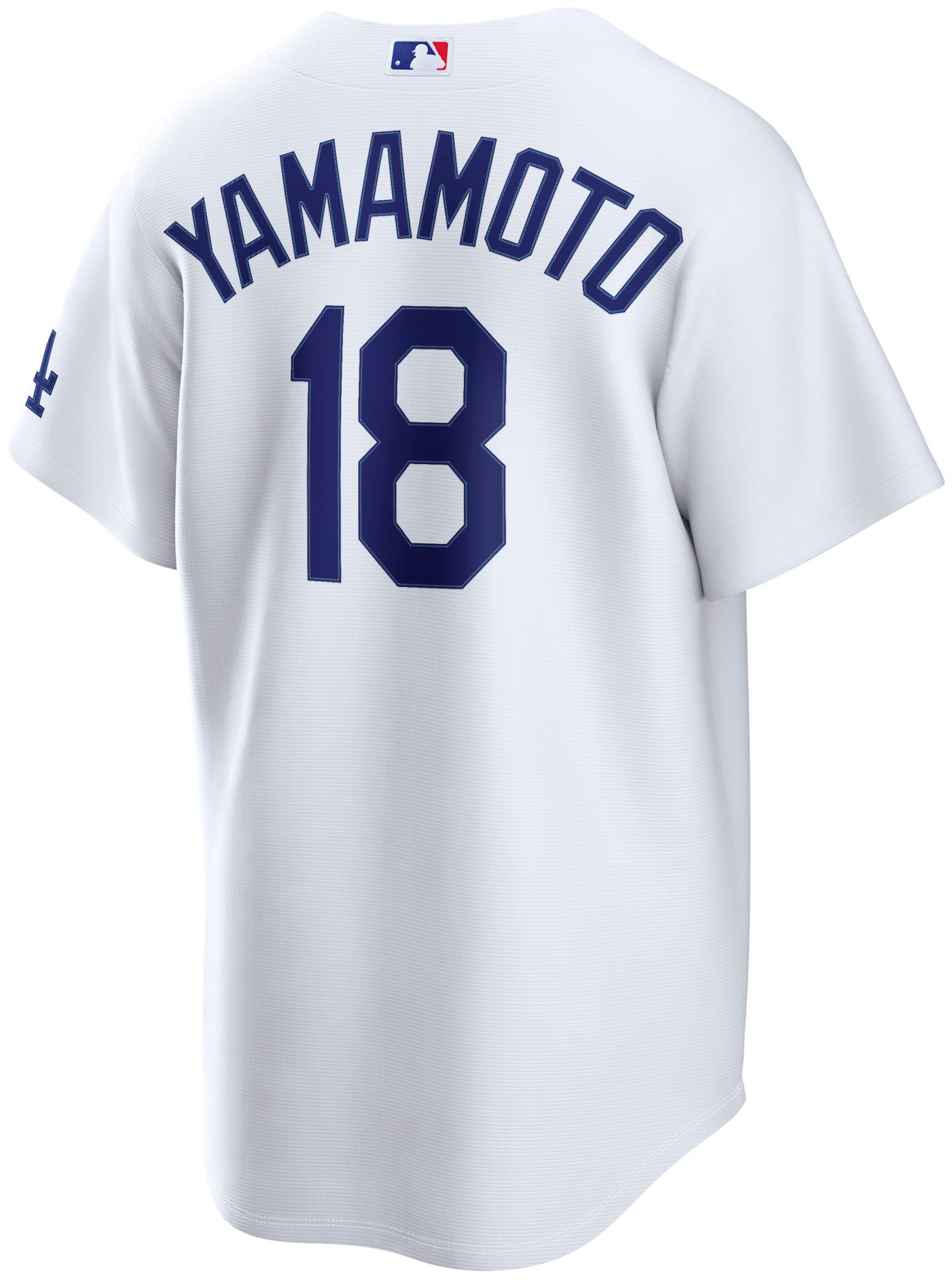 Nike Men's Los Angeles Dodgers Yoshinobu Yamamoto #18 White Home Stadium Jersey product image