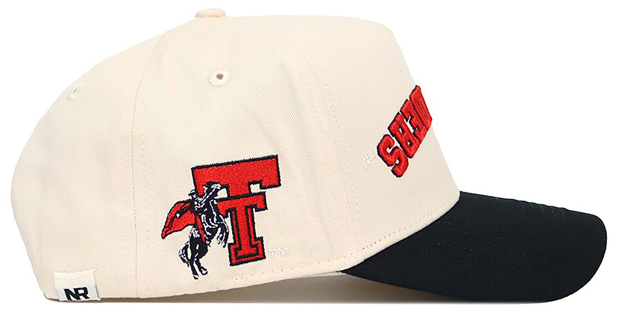 No Rivals Adult Texas Tech Red Raiders Black Upside Down Adjustable Snapback product image