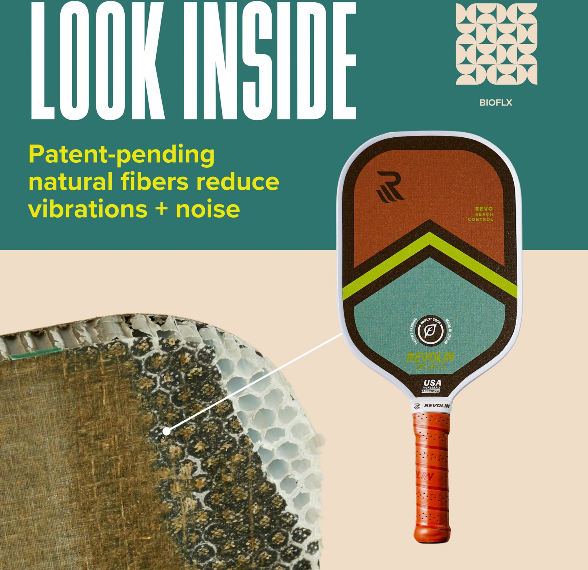 Revolin Revo Reach Control 16mm Pickleball Paddle product image